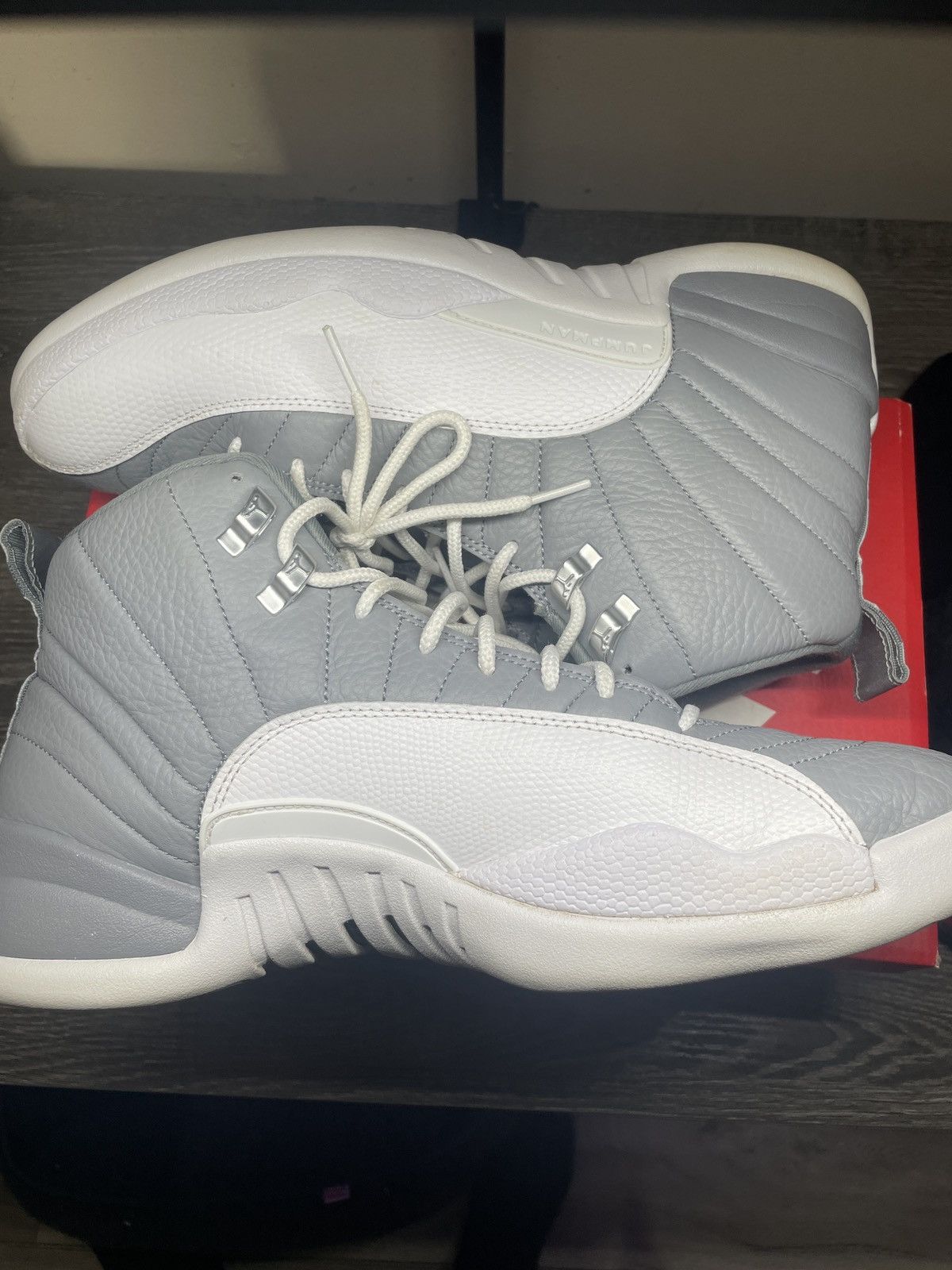 Jordan Brand Jordan 12 Retro Stealth Grey Size US 11.5 / EU 44-45 - 8 Thumbnail