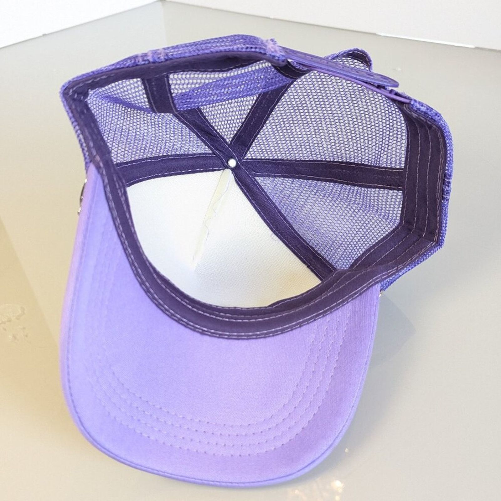 Other Upcycled Jewelry Charm Chain Purple Adjustable Trucker Hat Size ONE SIZE - 3 Thumbnail