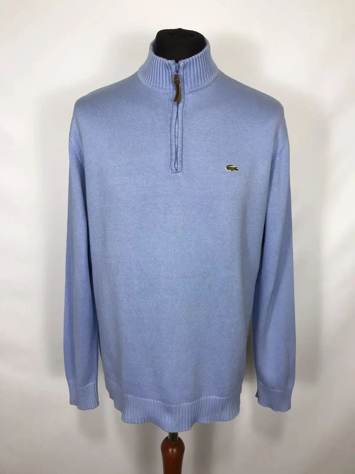 Designer × Lacoste × Vintage Vintage Lacoste men’s 1/4 zip jumper Size US L / EU 52-54 / 3 - 1 Thumbnail