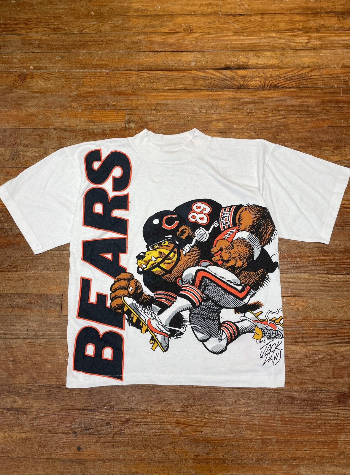 Chicago Bears Nfl Football Team Vintage T Shirt Champs Vintage Men Gift Tee