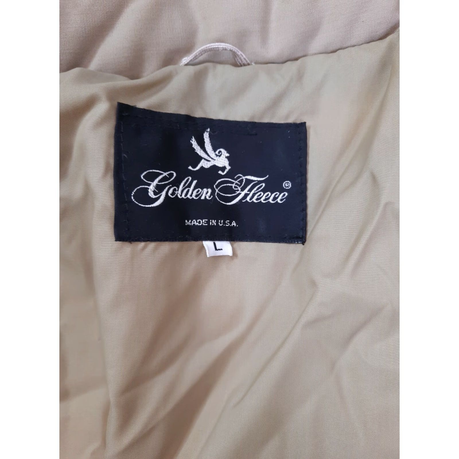 Vintage VINTAGE Golden Fleece Beige Quilted Puffer Coat Men XL Full Zip Winter Jacket Size US M / EU 48-50 / 2 - 2 Thumbnail