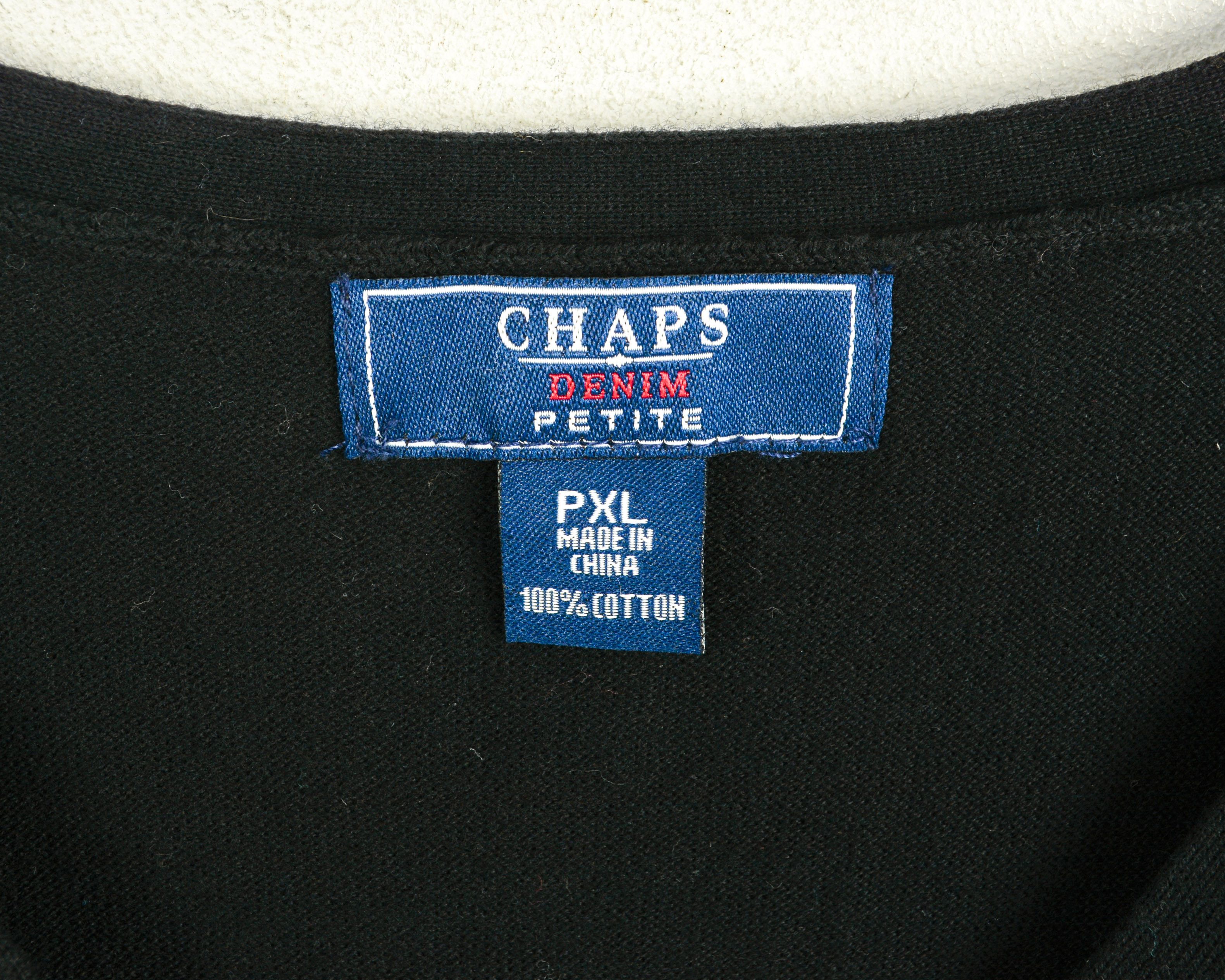 Chaps Women's XL Petite Knit Cardigan Sweater Cotton Jumper V Neck Size XL / US 12-14 / IT 48-50 - 3 Thumbnail