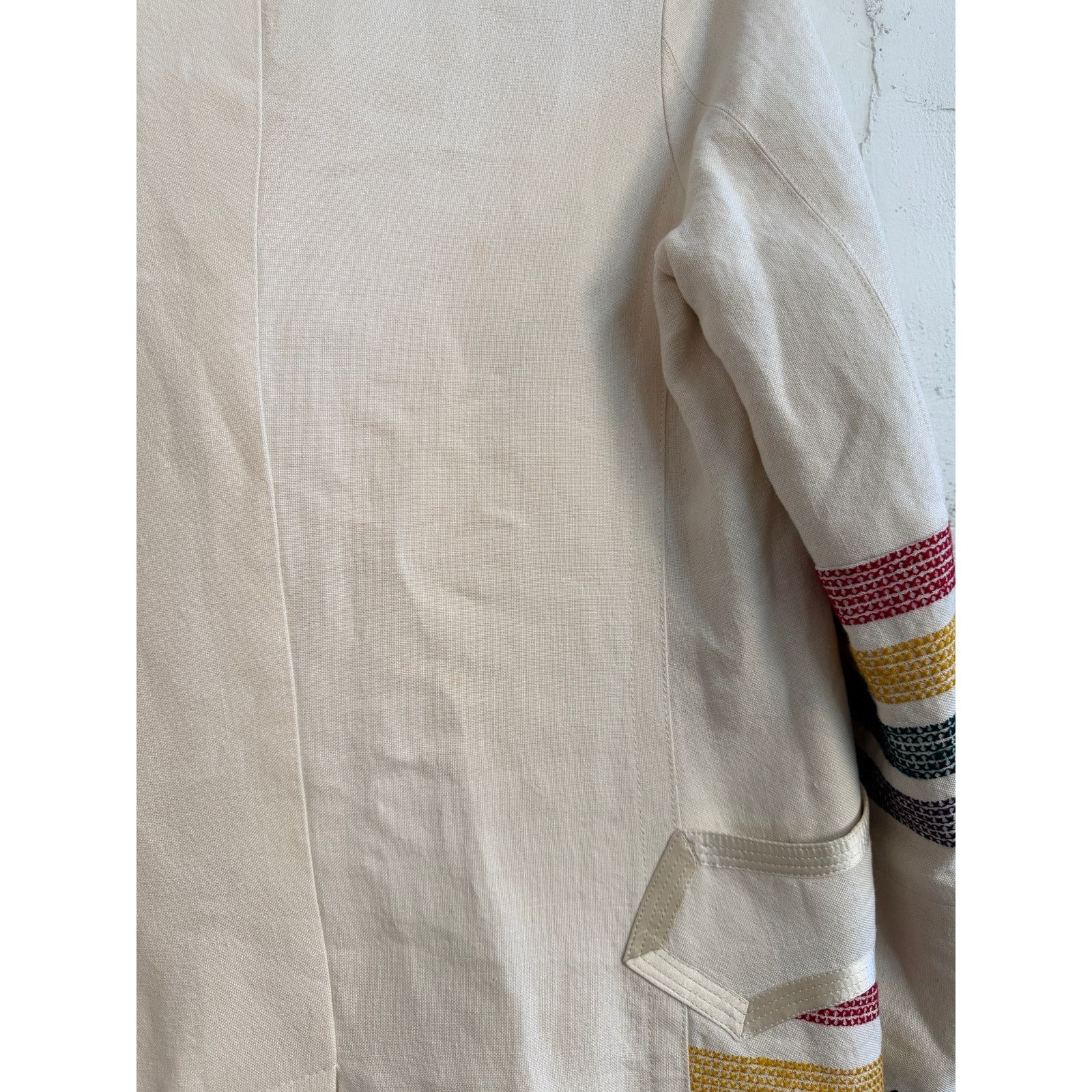 Number (N)ine Number (N)ine Lonesome Heros Linen Navajo Pendleton Coat Size US L / EU 52-54 / 3 - 8 Thumbnail