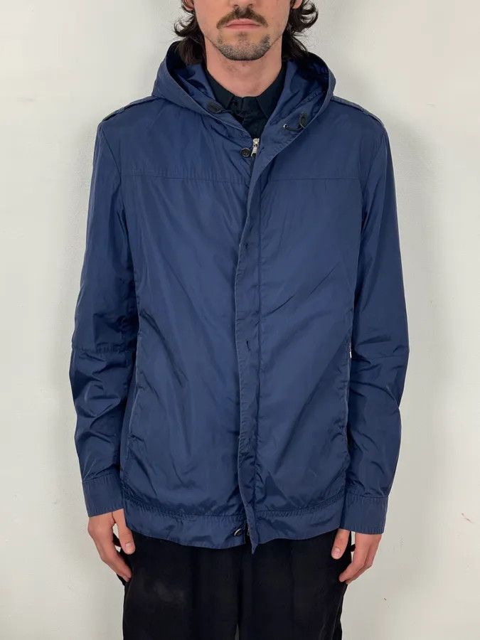 Prada 2000s Prada Luna Rossa Navy Windbreaker Jacket Size US M / EU 48-50 / 2 - 2 Thumbnail