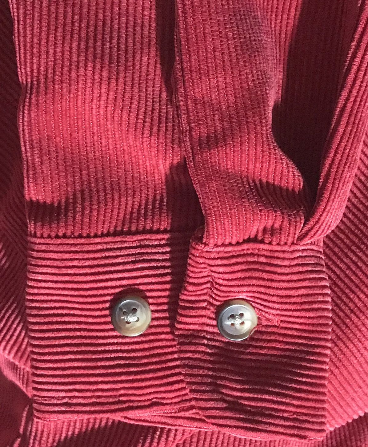 Sugar Cane × Vintage Vintage Sugar Cane Toyo Large Red Corduroy Button Up Shirt Size US L / EU 52-54 / 3 - 9 Thumbnail