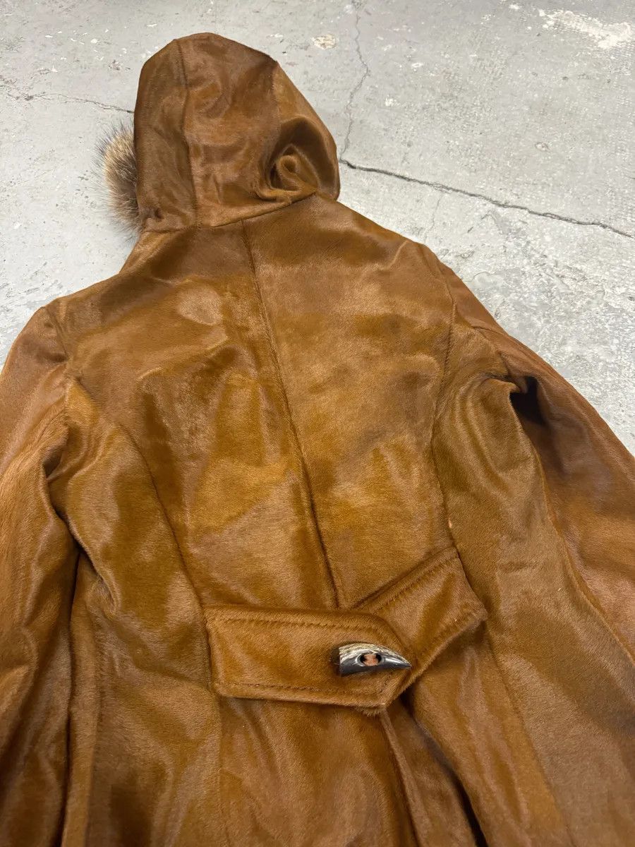 Dolce & Gabbana FW2002 Dolce & Gabbana Pony Hair Camel Calf Leather Duffle Coat Size M / US 6-8 / IT 42-44 - 6 Thumbnail