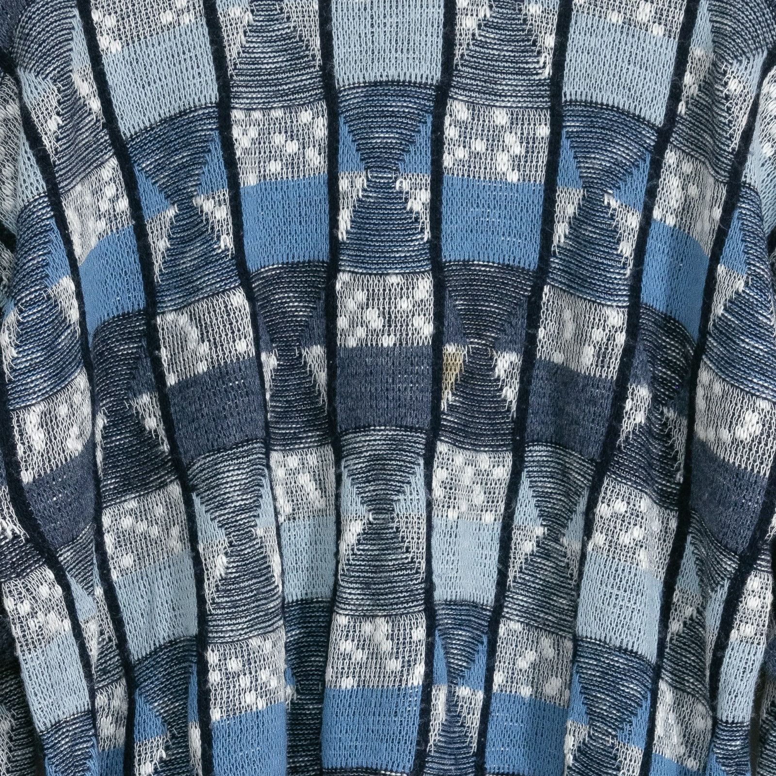 Vintage Vintage 90s Diamond Pattern Striped Acrylic Sweater Large Size US L / EU 52-54 / 3 - 3 Thumbnail