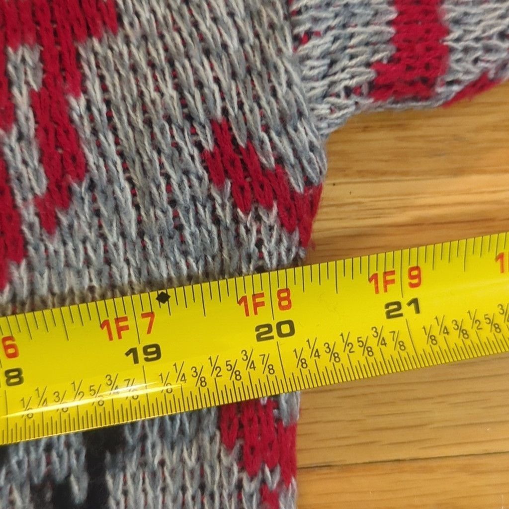 Vintage Vintage sweater 80s 90s Small Grey w red hashtag print Size US S / EU 44-46 / 1 - 7 Thumbnail