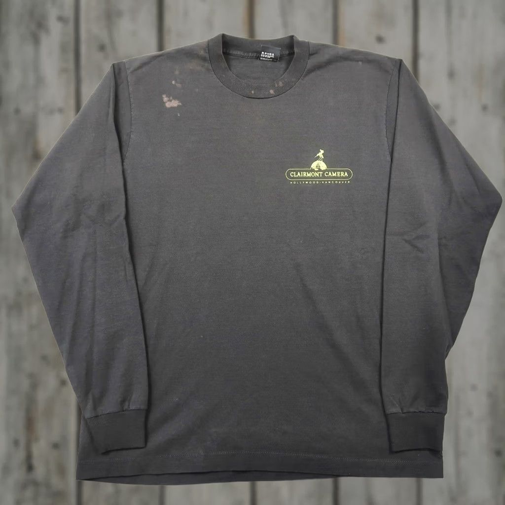 Vintage VINTAGE Clairmont Camera Shirt Mens XL Black Long Sleeve 90s USA Size US XL / EU 56 / 4 - 1 Thumbnail