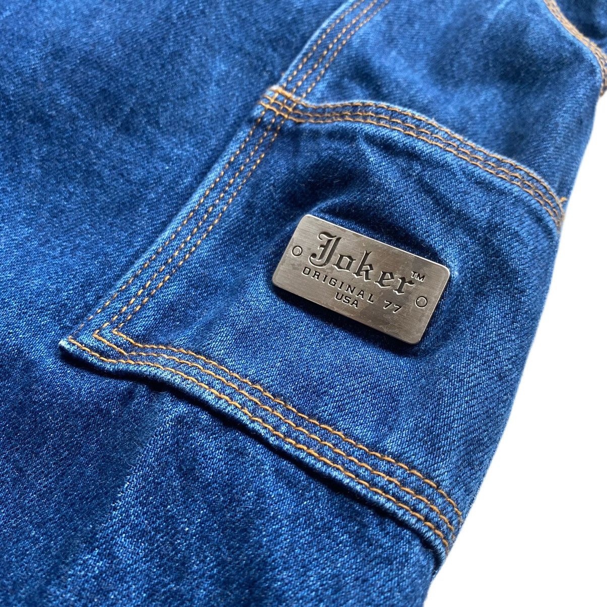 JNCO 🔥Vintage Joker77 Carpenter Blue Baggy Jeans🔥 Size US 34 / EU 50 - 5 Thumbnail