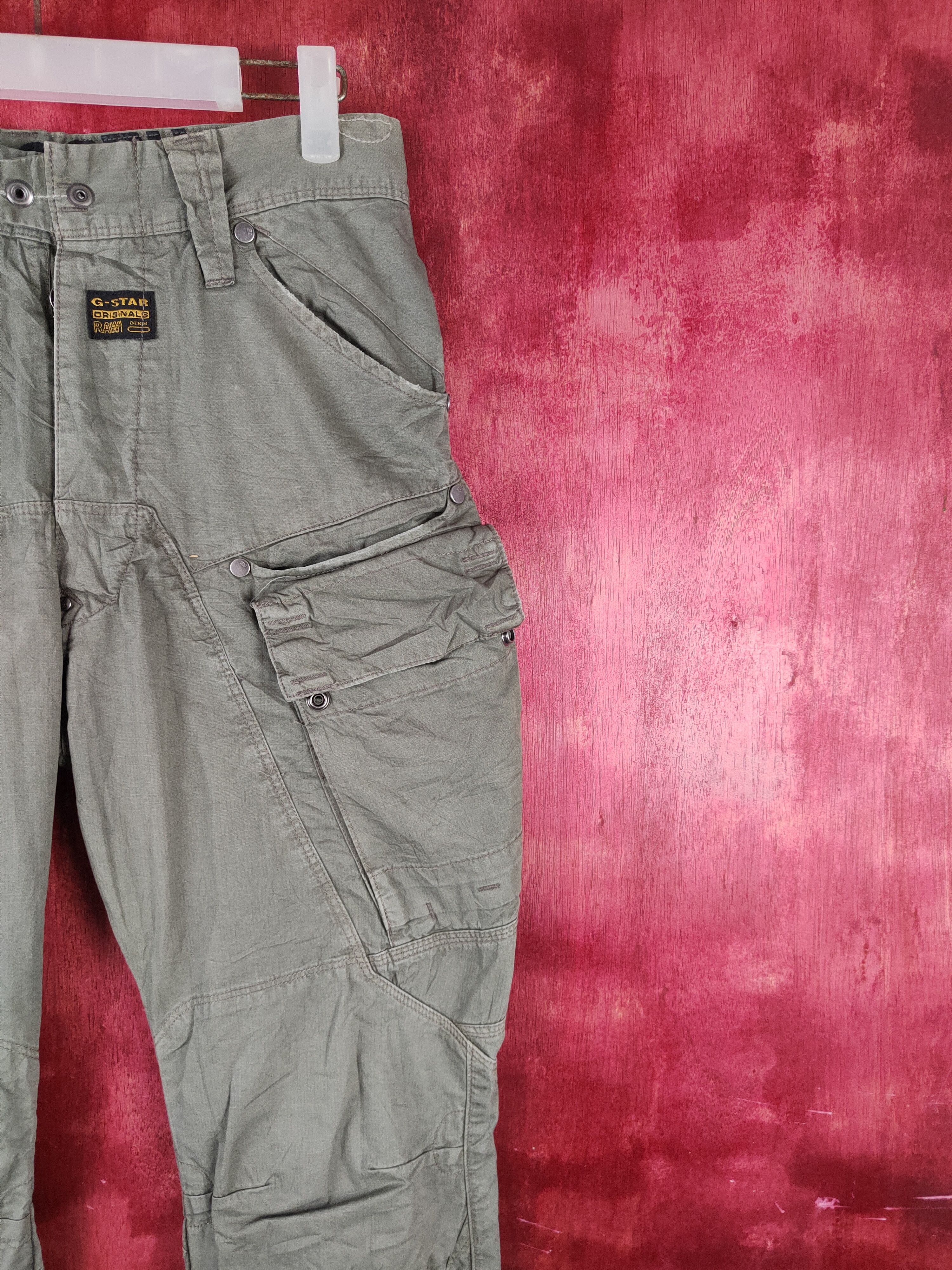 G-Star G-star Raw Olive Multipocket Tactical Cargo Pants #S1318DL Size US 28 / EU 44 - 7 Thumbnail