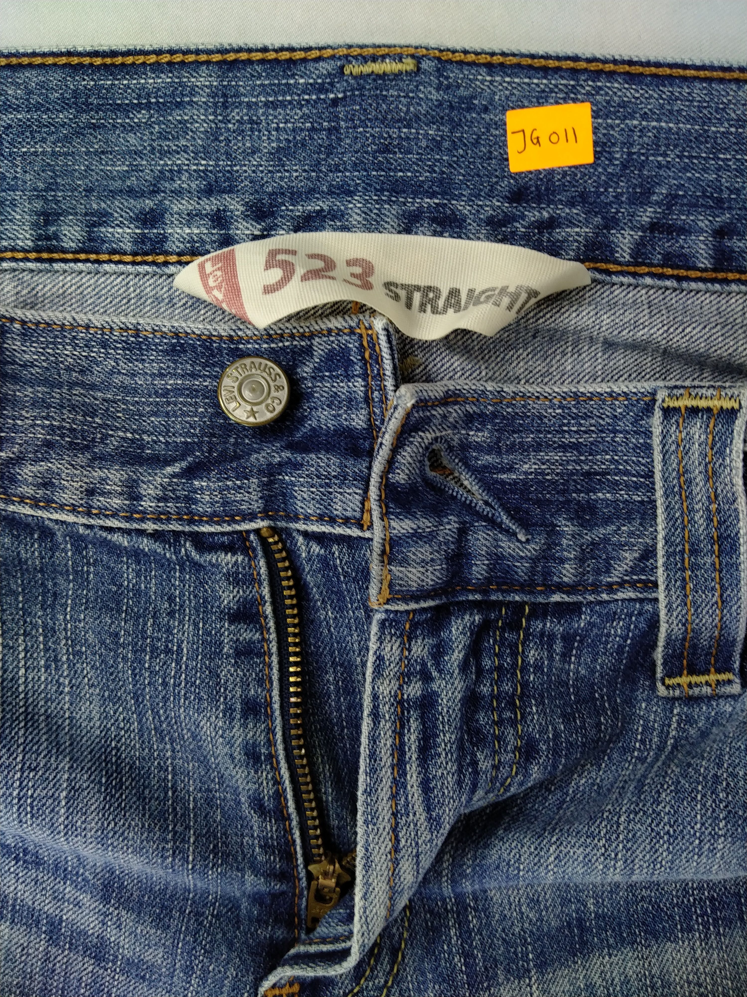 Levi's Distressed Blue Vintage Levi's 523 Jeans 33x28 Denim -JG011 Size US 33 - 6 Thumbnail