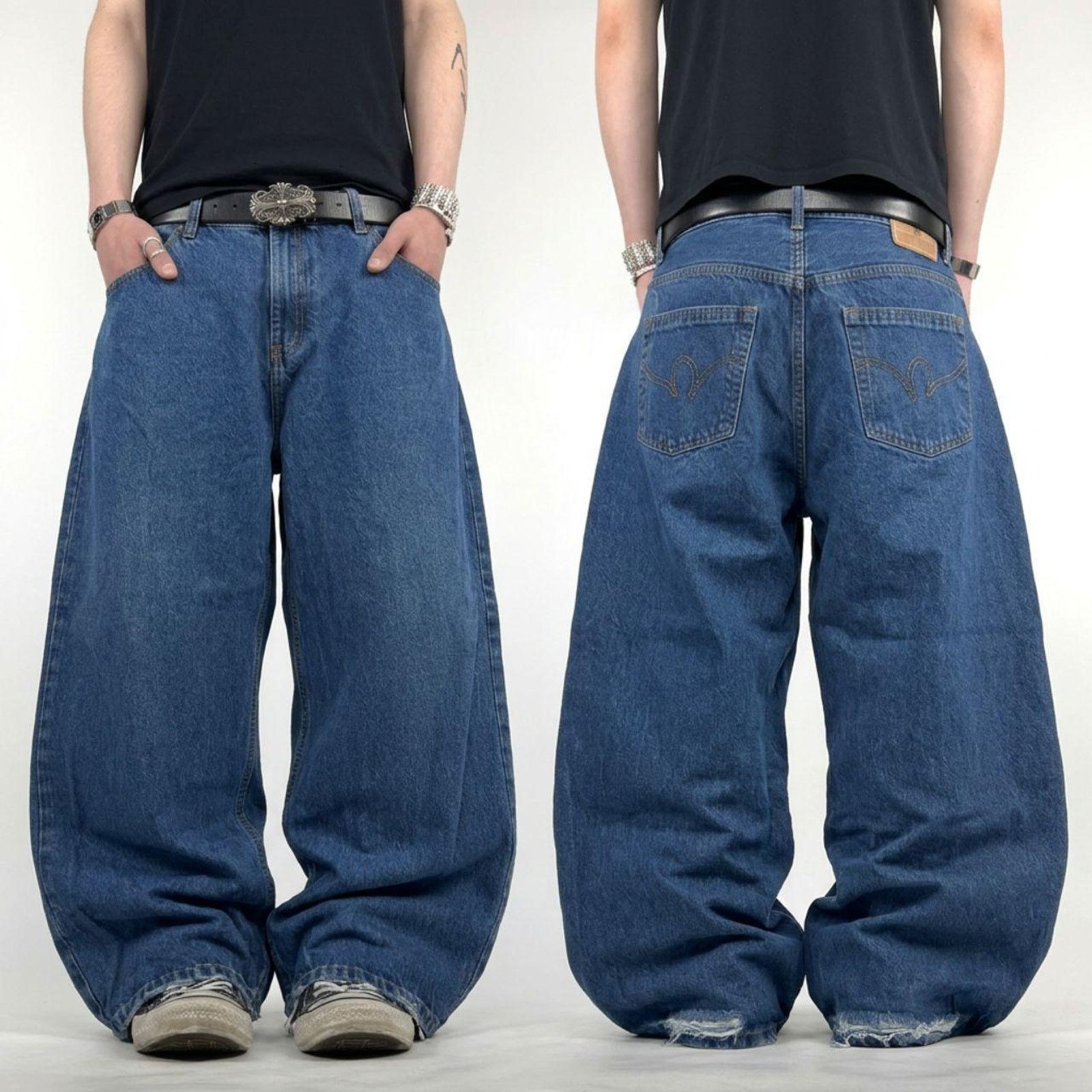 JNCO × Rocawear × Vintage Vintage y2k rocawear archive baggy wide leg stonewash jeans Size US 38 / EU 54 - 1 Thumbnail