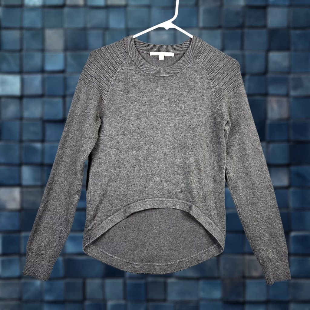 Jonathan Simkhai JONATHAN SIMKHAI Women's Gray Sweater Long Sleeve Crew Neck Knit Pullover Size M Modern Casual Indoor Wear Womens Size M / US 6-8 / IT 42-44 - 1 Thumbnail