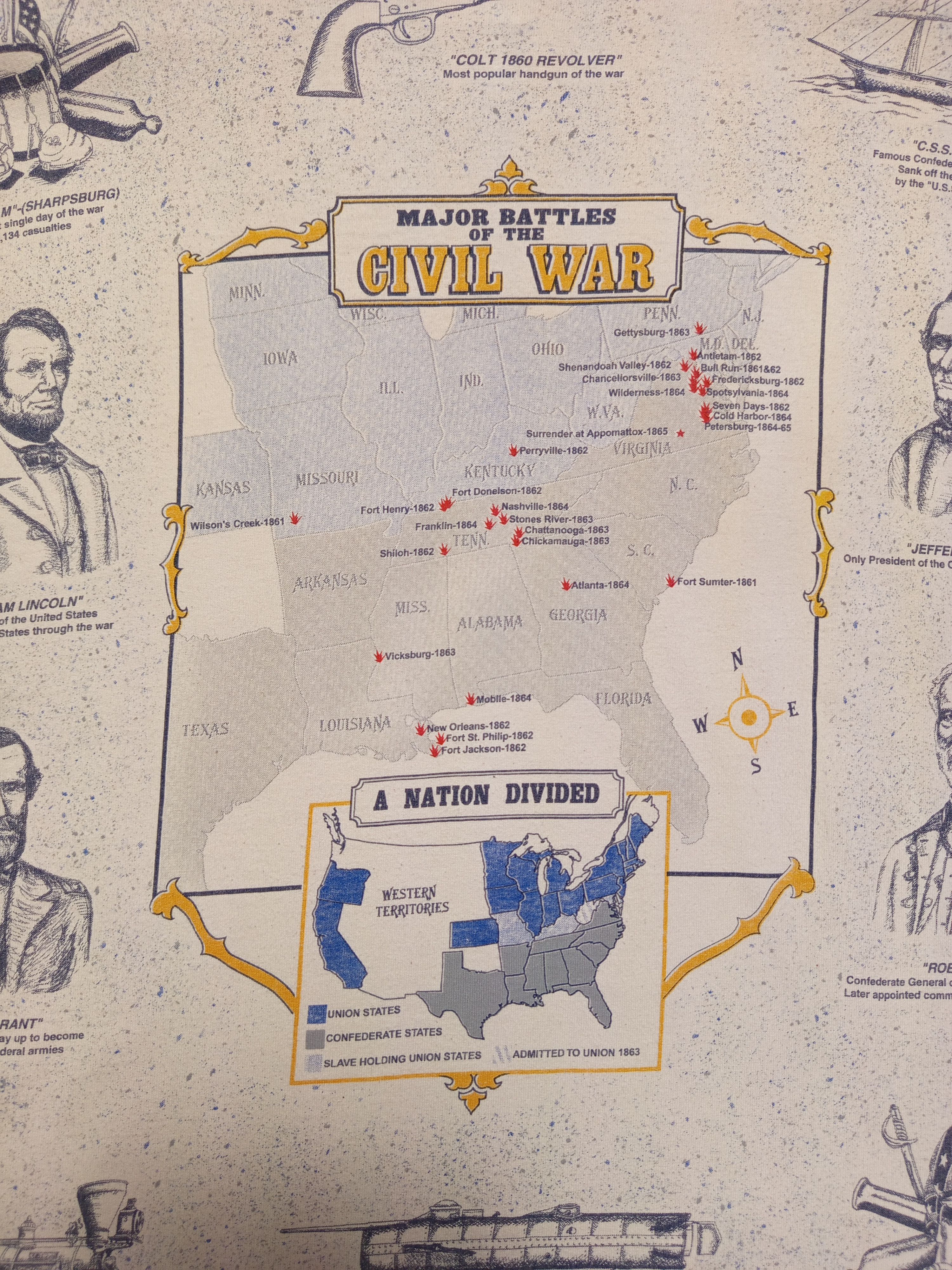 Other Vintage AOP The Civil War Size US L / EU 52-54 / 3 - 2 Thumbnail