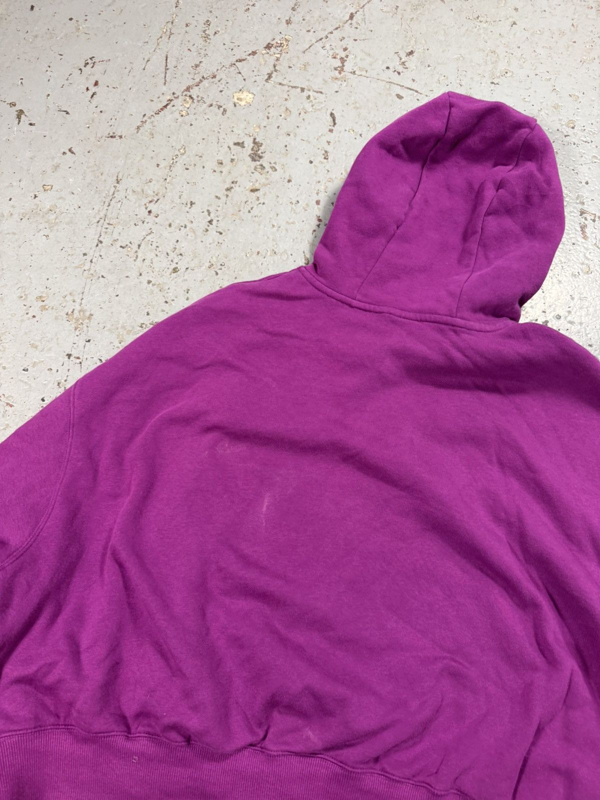 Nike Vintage Nike Centre Swoosh Hoodie Purple Boxy Fit Cropped Size US L / EU 52-54 / 3 - 7 Thumbnail