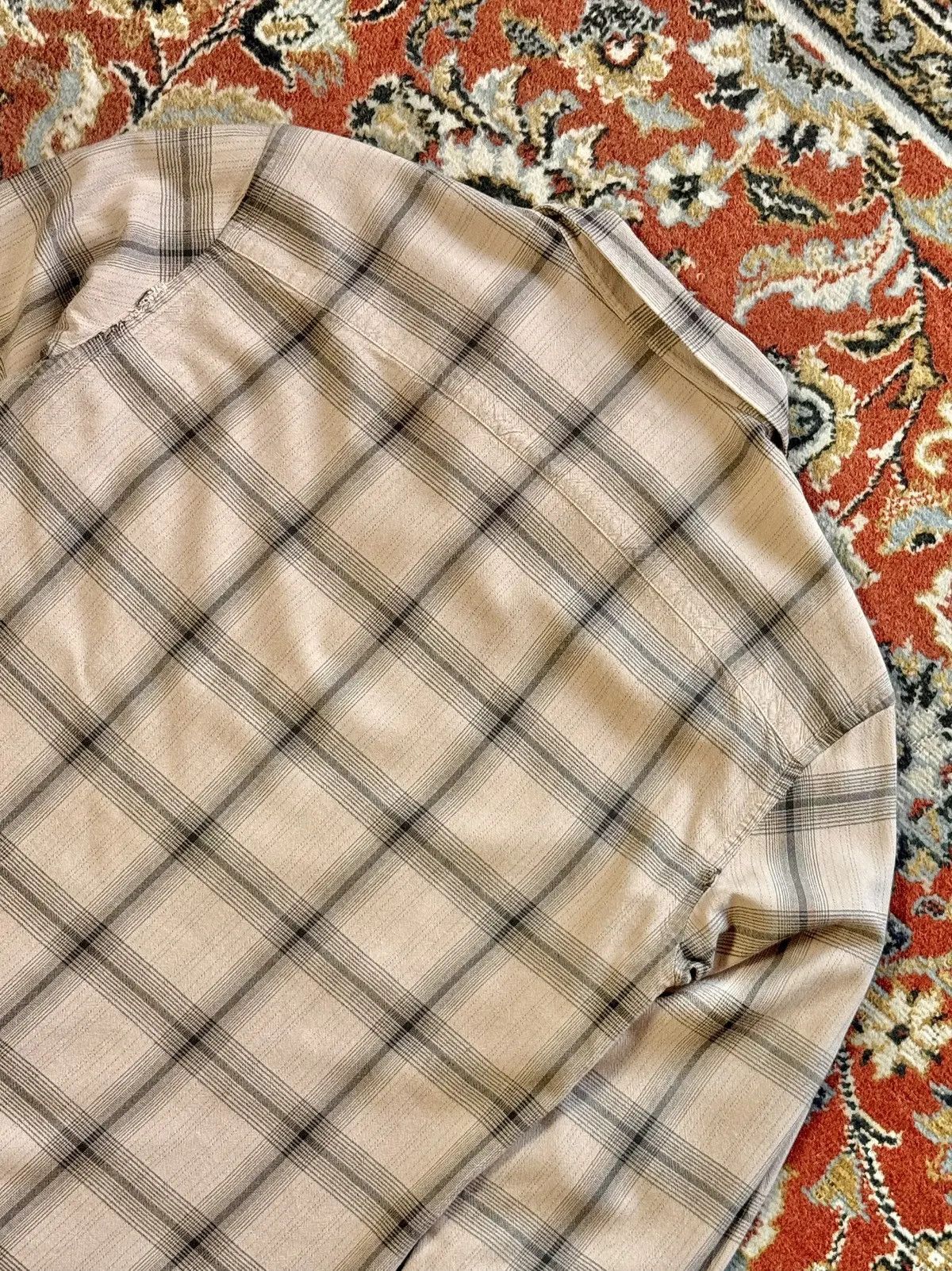 Allsaints Allsaints Flannel Distressed Check Long Sleeve Shirt Size US M / EU 48-50 / 2 - 13 Thumbnail