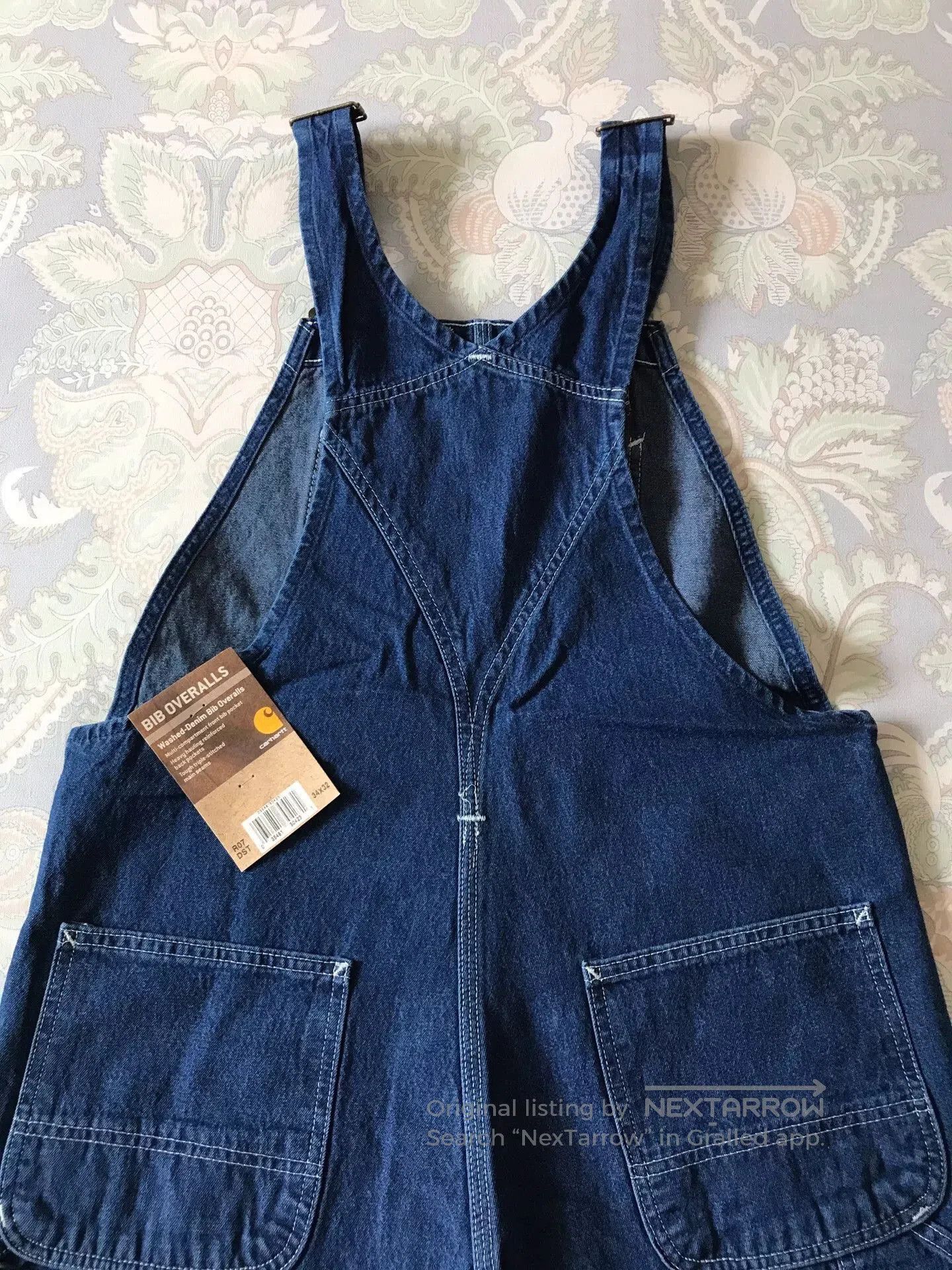 Carhartt Carhartt R07 Washed Denim Overalls W34L32. Size US 34 / EU 50 - 2 Thumbnail