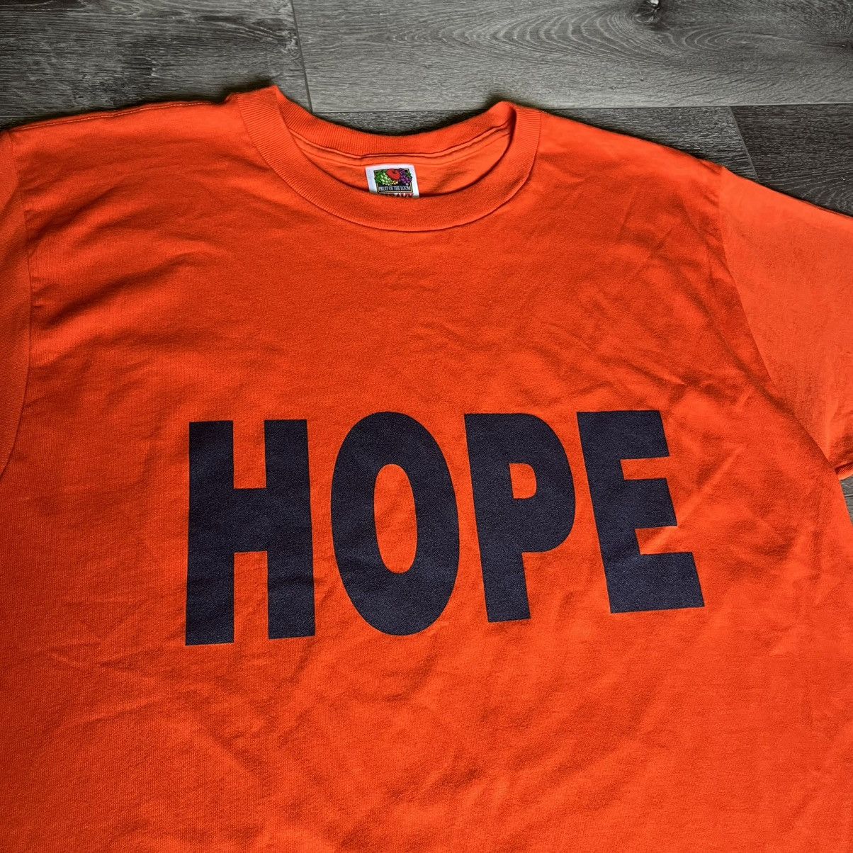 Vintage Vintage 1990s HOPE Big Spellout Logo T Shirt Religion Jesus Size US L / EU 52-54 / 3 - 2 Thumbnail