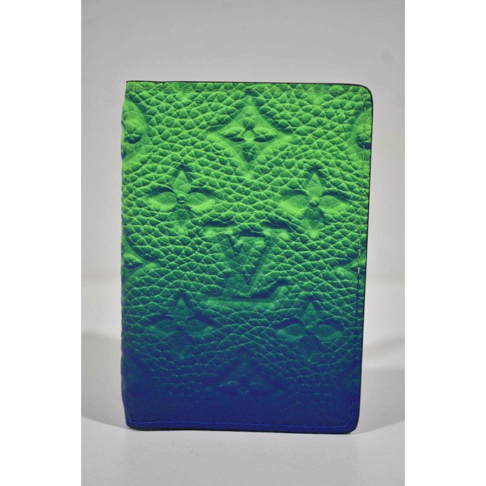 Louis Vuitton Louis Vuitton Logo Green Blue Ombre Pocket Organizer Wallet Size ONE SIZE - 2 Thumbnail