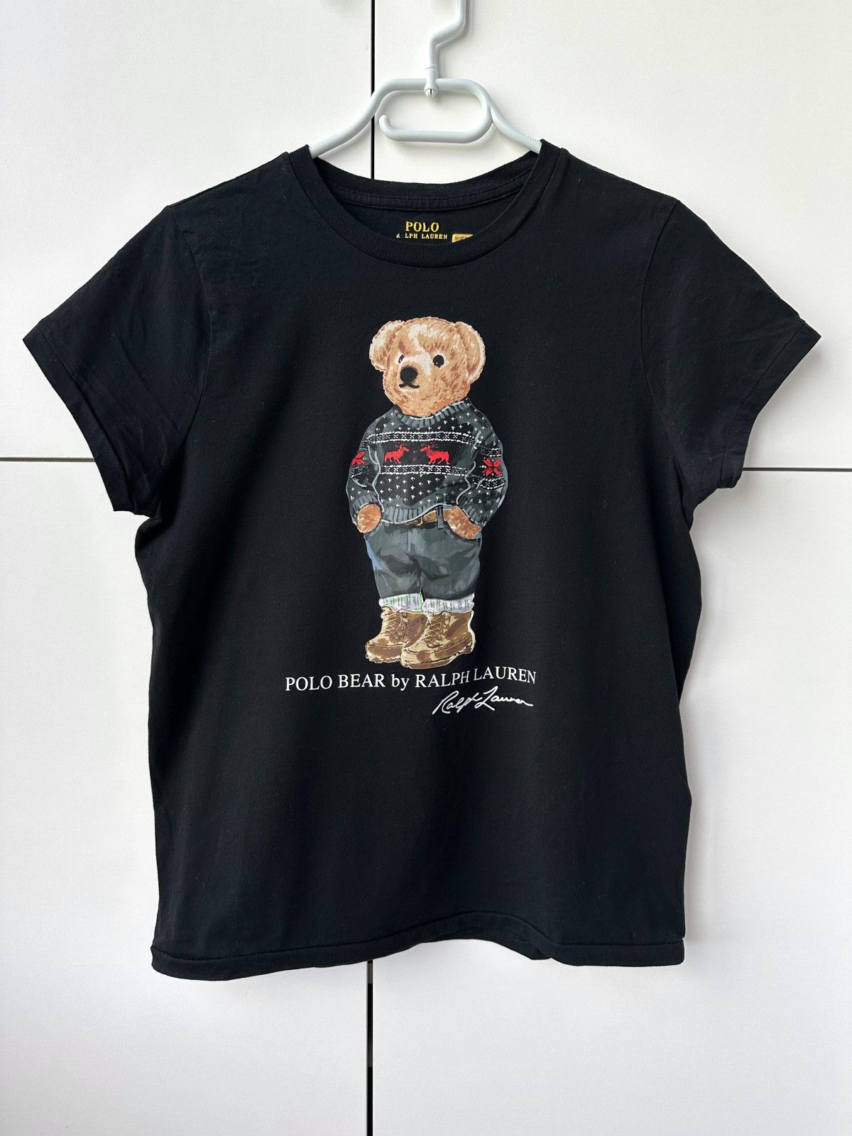 Polo Ralph Lauren Polo Ralph Lauren Bear Black Tee Size M / US 6-8 / IT 42-44 - 1 Thumbnail