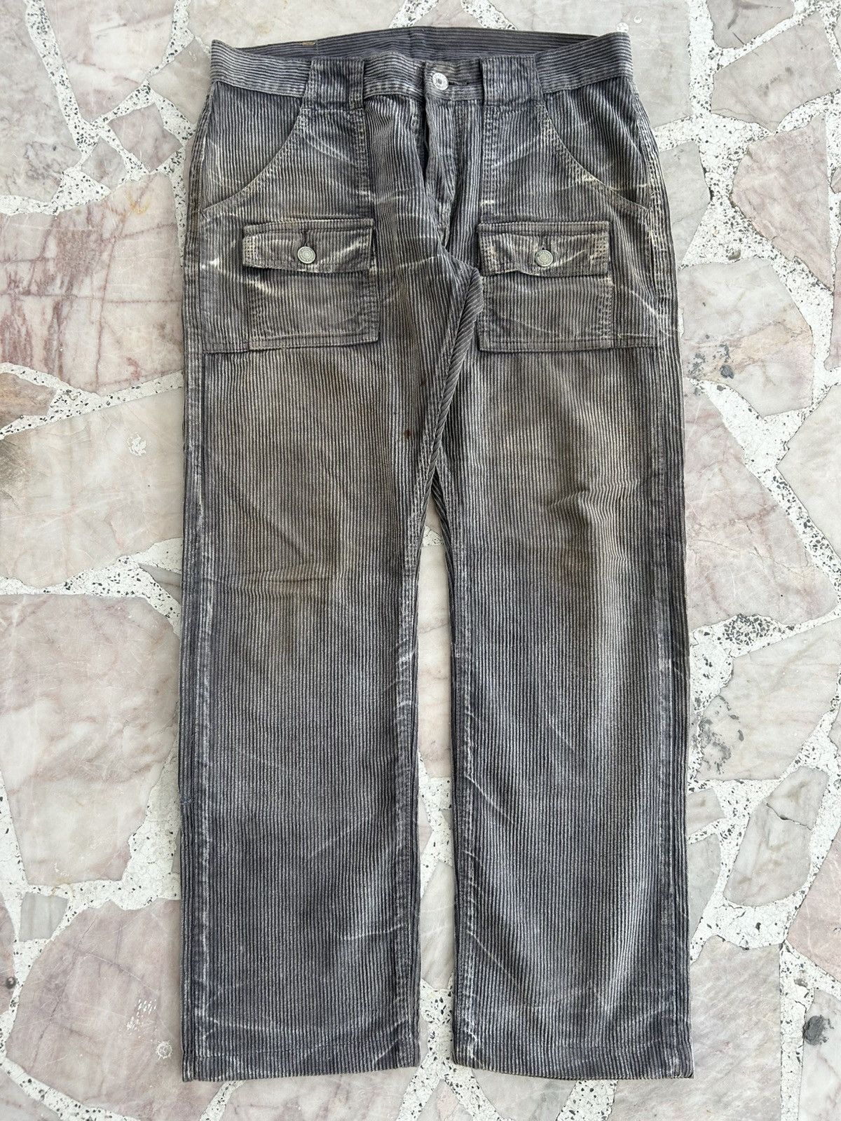 Hysteric Glamour Hysterics Japan Corduroy Gray Pants Size US 32 / EU 48 - 1 Thumbnail