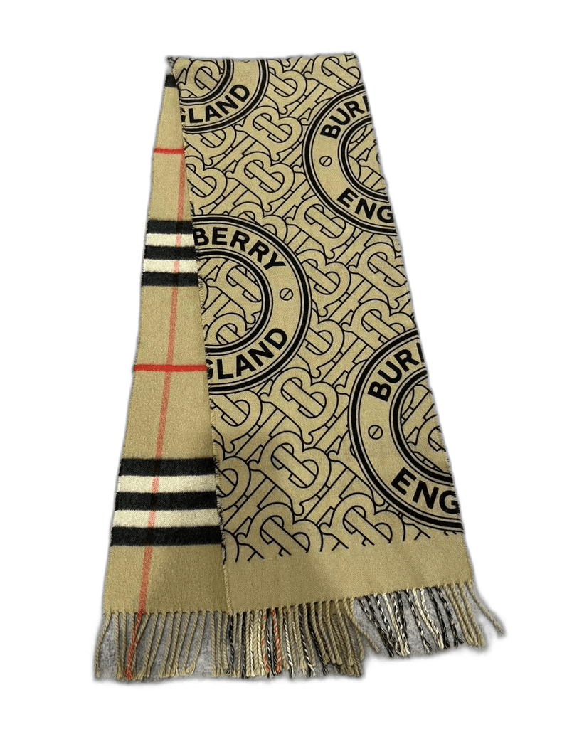 Burberry Double-Sided Cashmere Scarf-yf