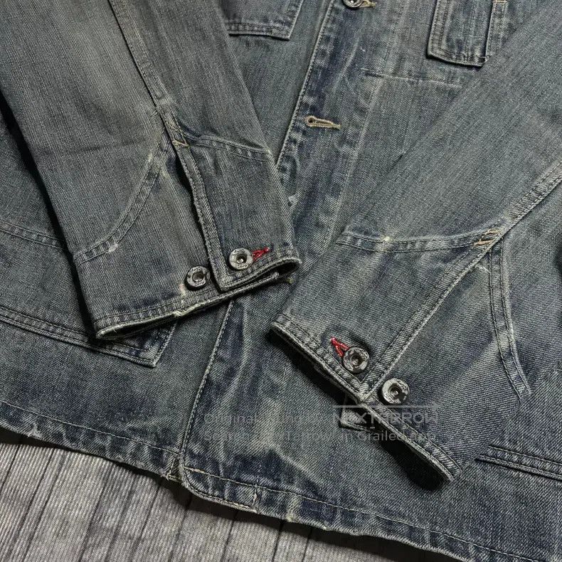 Neighborhood Neighborhood Rusty Stain Splattered Washed Denim Jacket Size US XL / EU 56 / 4 - 7 Thumbnail