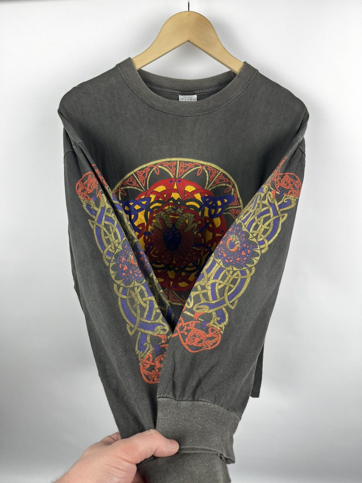 Vintage CELTIC vintage long sleeve 90s black metal Size US XL / EU 56 / 4 - 9 Thumbnail
