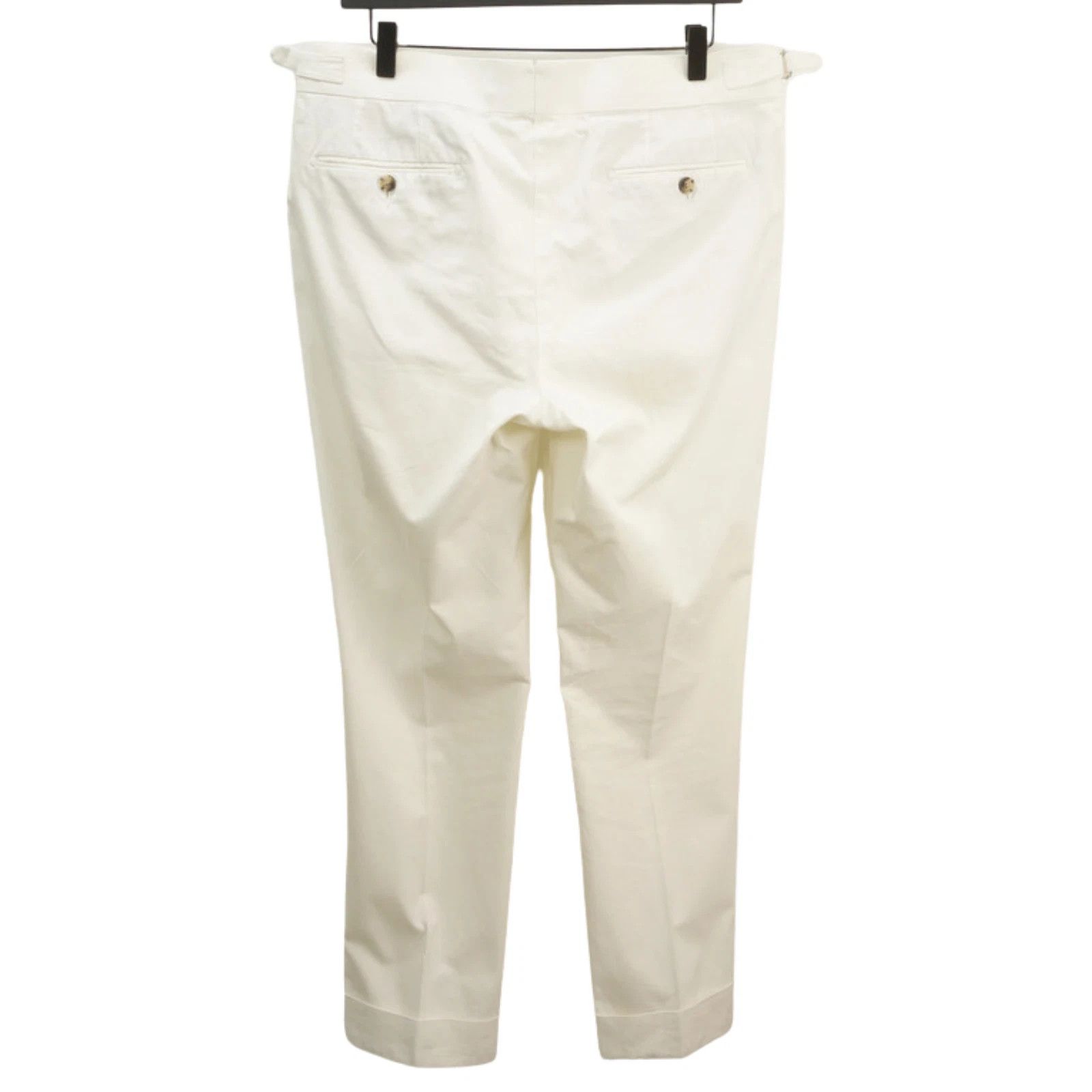 Suitsupply Men Suitsupply Havana Jetted Unlined White Pure Cotton US38 Size 38R - 8 Thumbnail