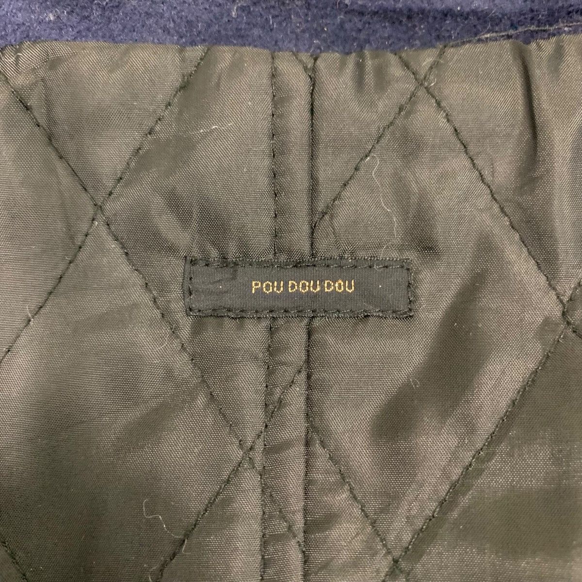 Japanese Brand POU DOU DOU Patchwork Asymmetrical Jacket #3563-C163 Size US M / EU 48-50 / 2 - 16 Thumbnail