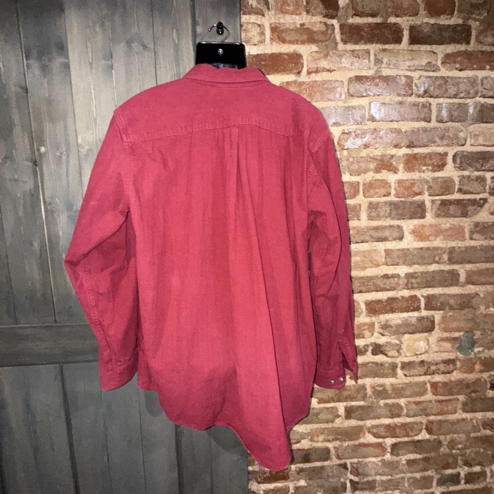 L.L. Bean LL Bean Herringbone Flannel Burgundy XXL Tall Canada OWU89 Size US XXL / EU 58 / 5 - 5 Thumbnail