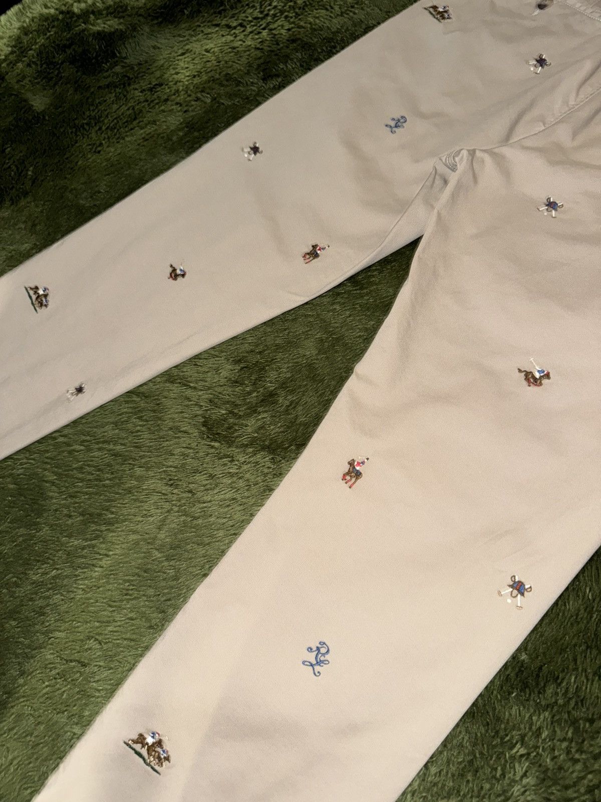 Polo Ralph Lauren [31x32] Polo Ralph Lauren Over Embroidered Logo Chino Pants Size US 31 - 11 Thumbnail