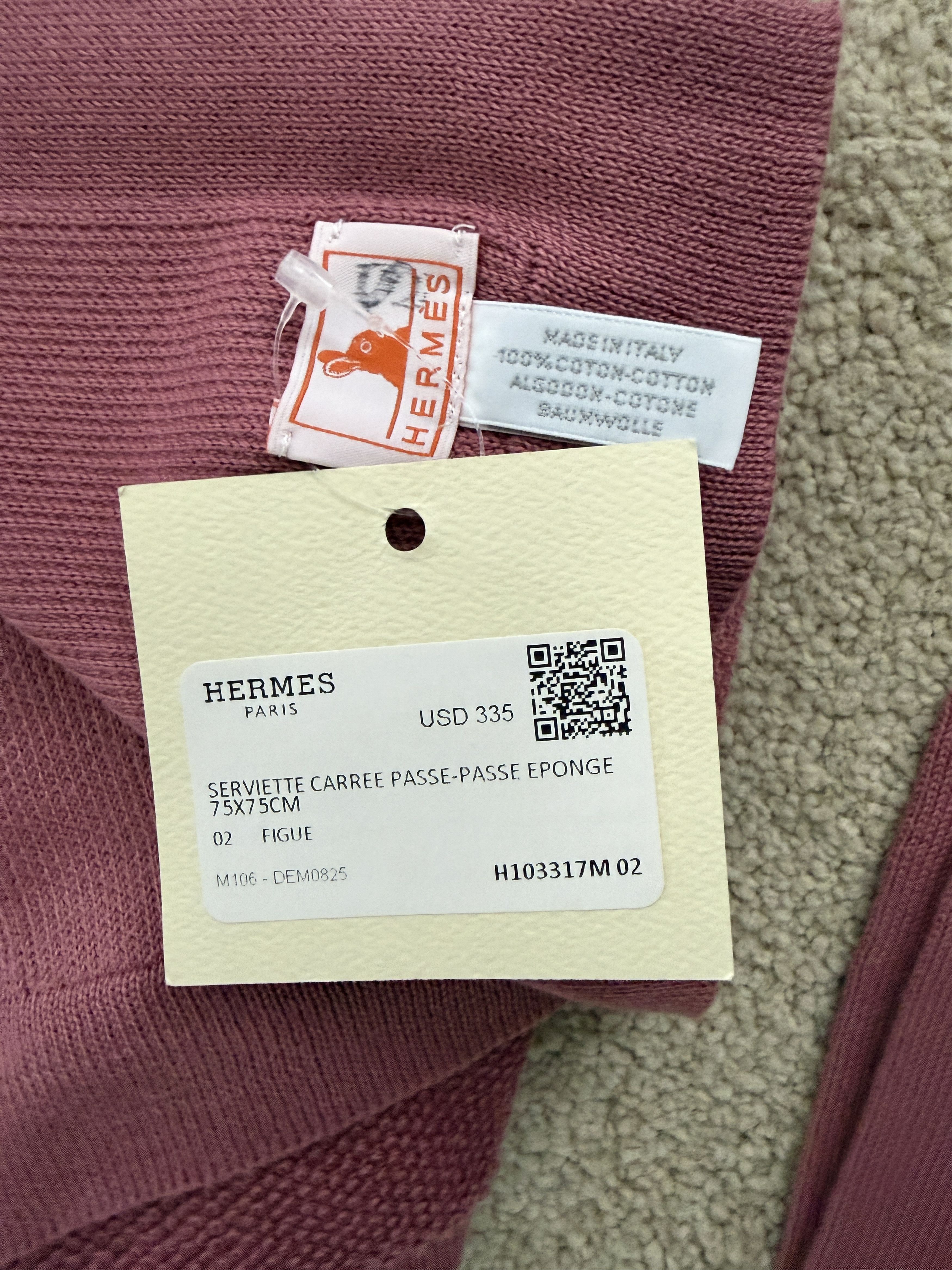 Hermes Hermes Pink Baby Towel Set - Great Holiday Gift - Sm & Med Size ONE SIZE - 5 Thumbnail