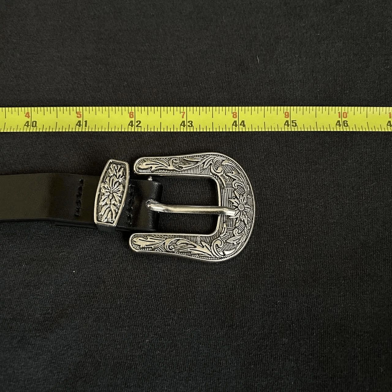 Japanese Brand Y2K 2000s Style Black Western Classic Boho Belt Size ONE SIZE - 5 Thumbnail