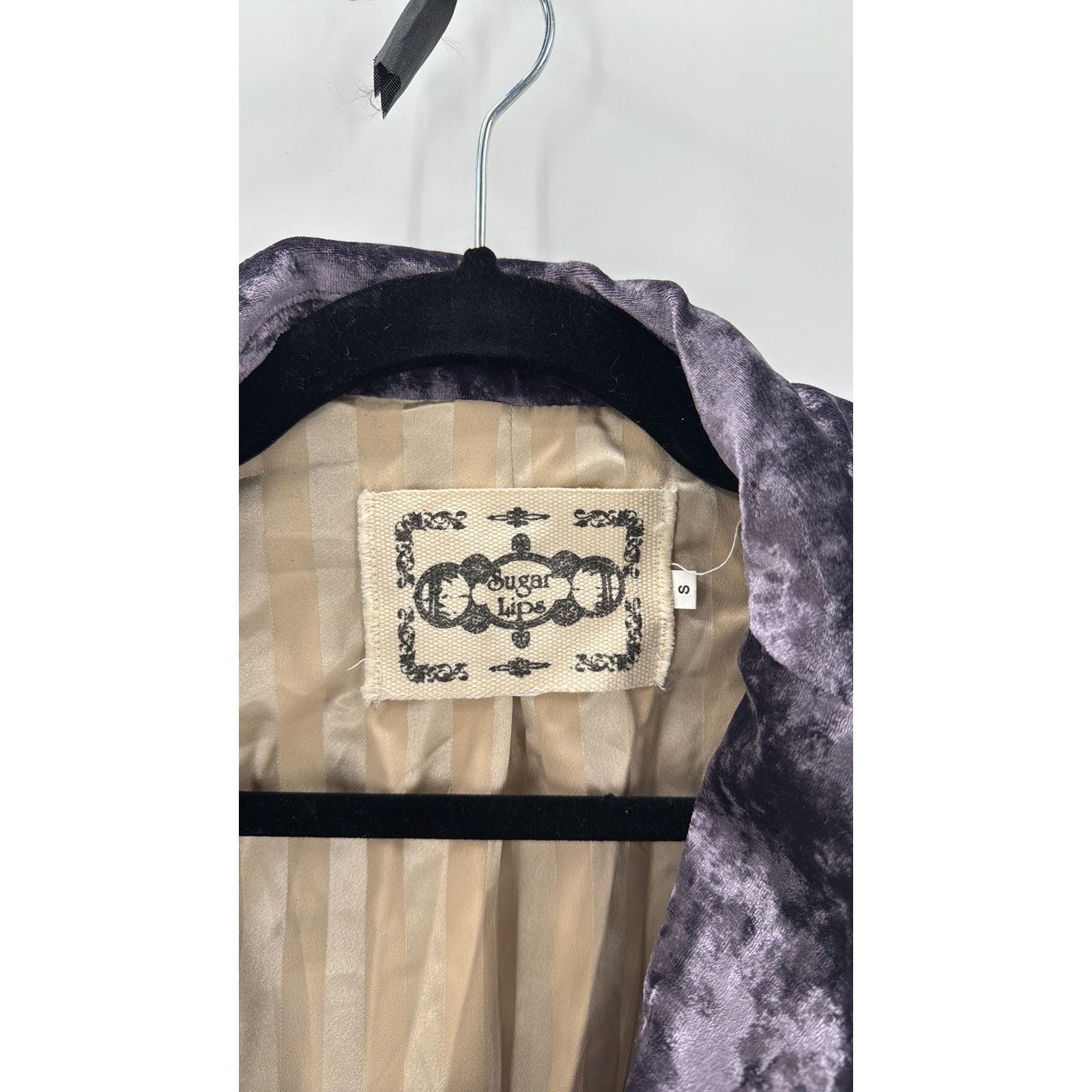 Other Sugar Lips vintage 90s soft purple velvet lined jacket sz S Size S / US 4 / IT 40 - 4 Thumbnail