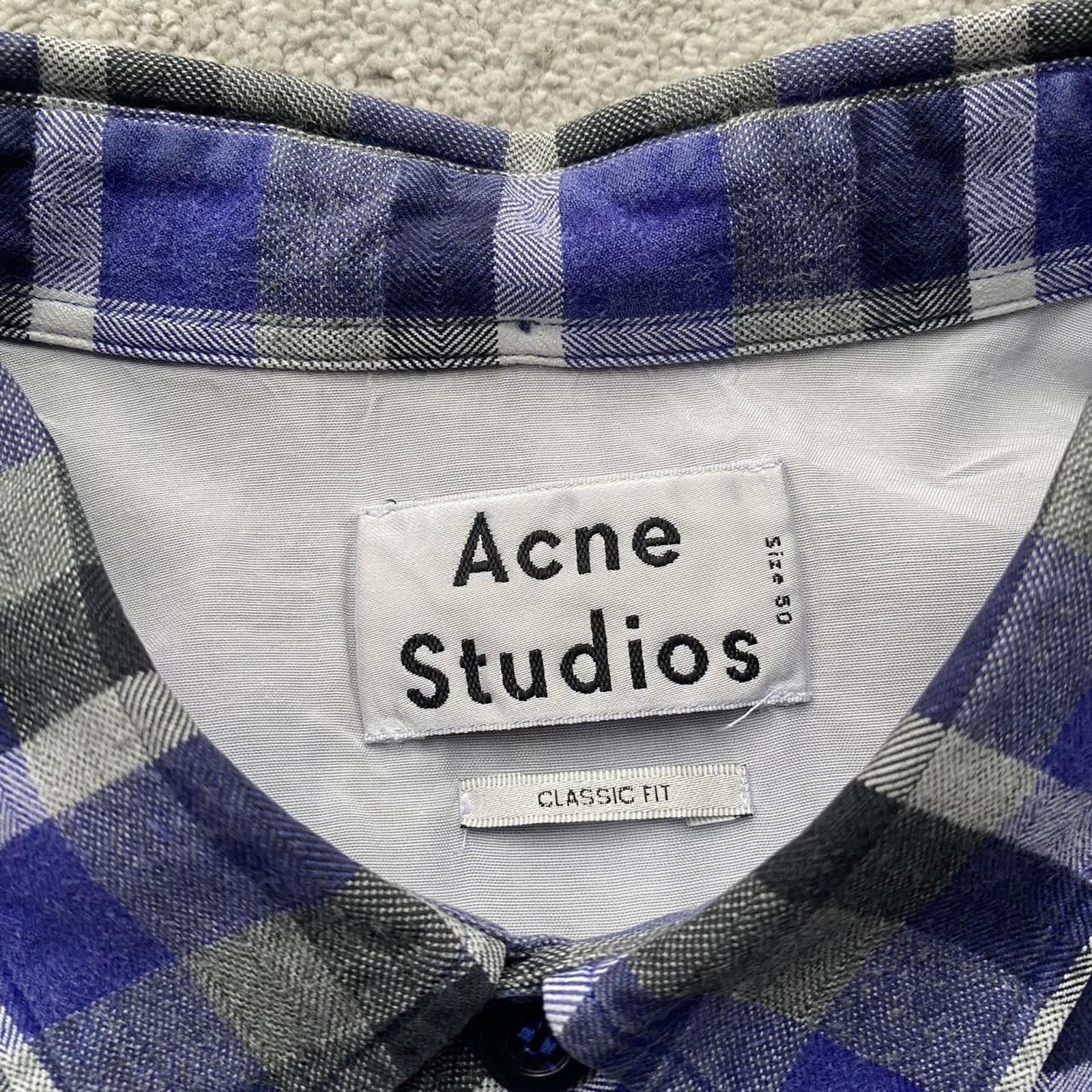 Acne Studios Acne Studios Isherwood PAW17 Checkered Flannel Button Shirt Size US M / EU 48-50 / 2 - 5 Thumbnail