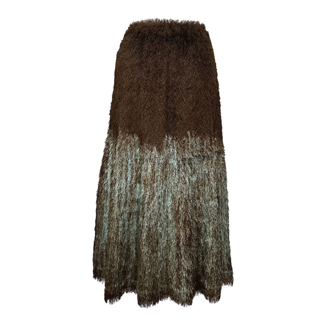 Pleats Please Issey Miyake PLEATS PLEASE ISSEY MIYAKE Shaggy Maxi Skirt Size 26" / US 2 / IT 38 - 2 Thumbnail