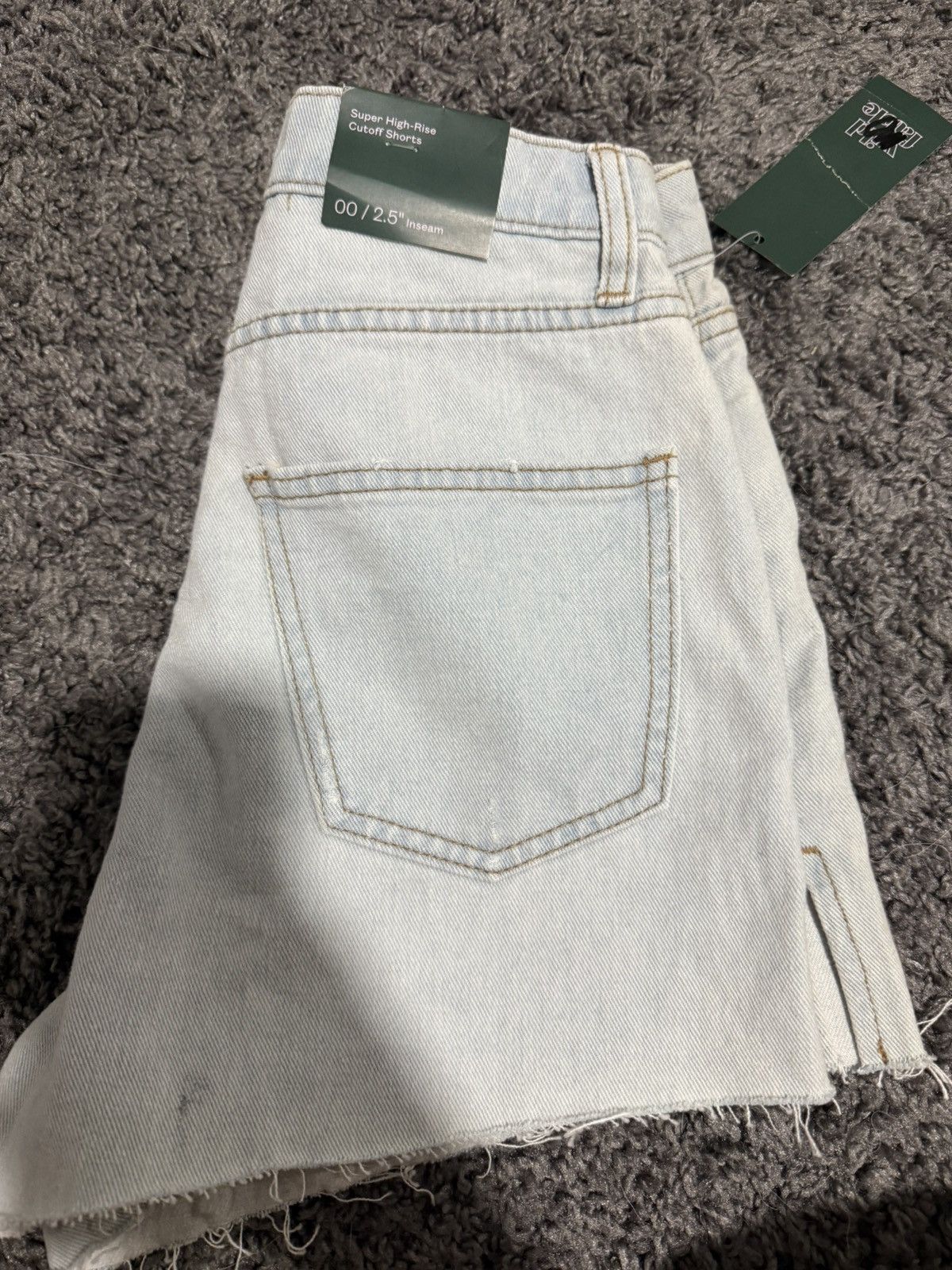 Other Wild Fable Super High Rise Cutoff Shorts Light Wash Size 00 Size 24" / US 00 / IT 34 - 2 Thumbnail