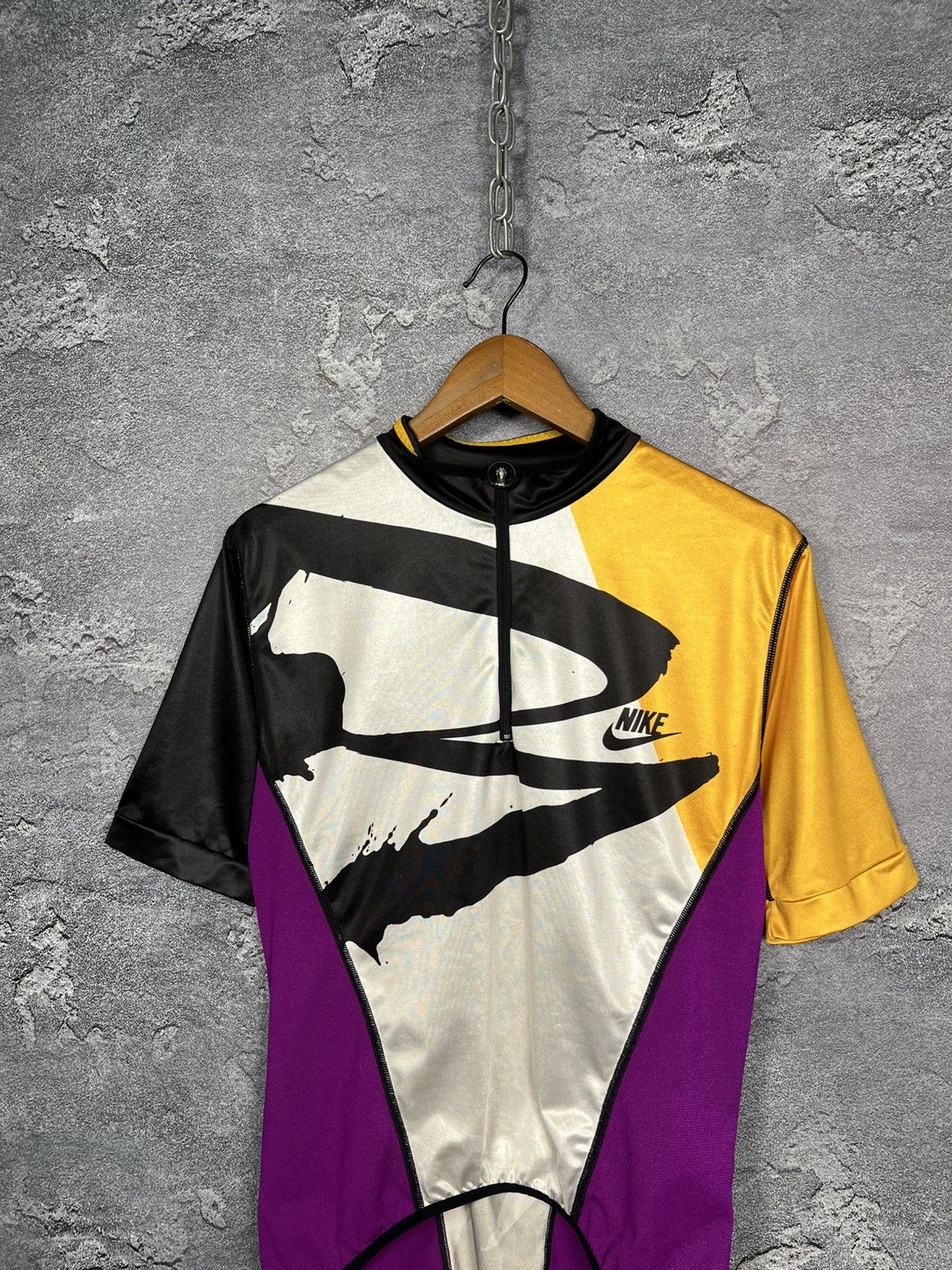Nike Vintage Nike Cycling Jersey T-shirt Andre Agassi Style Size US M / EU 48-50 / 2 - 2 Thumbnail