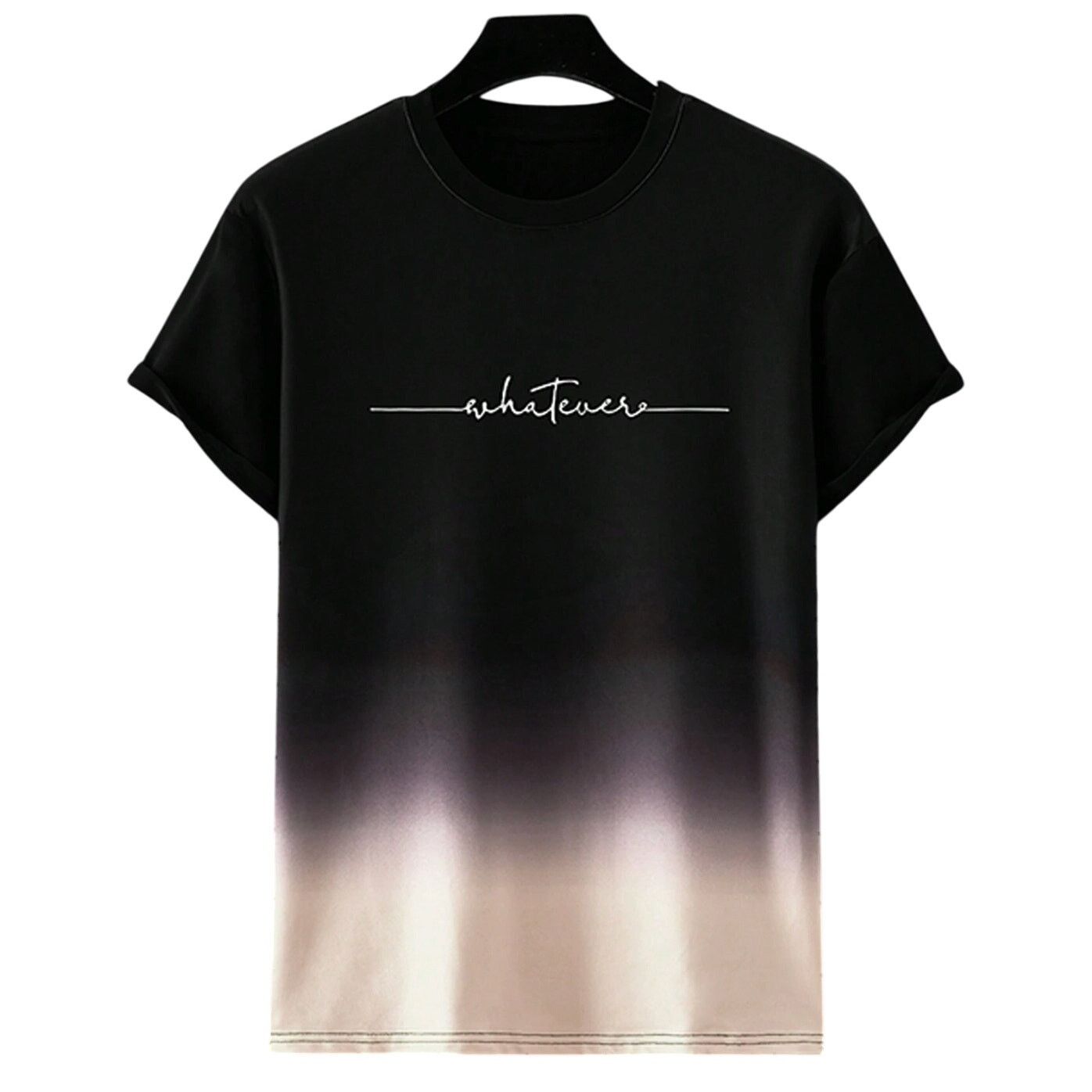 Shein Men's Tie Dye Whatever Printed Short Sleeve T-Shirt, Size S Size US S / EU 44-46 / 1 - 1 Thumbnail