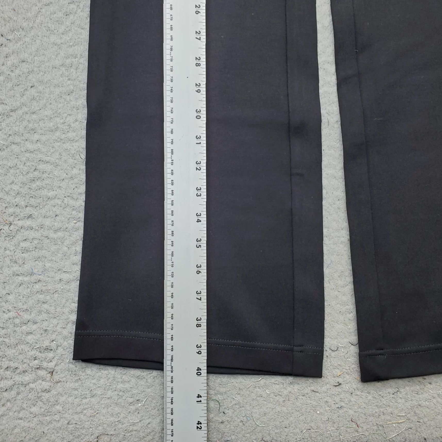 Calvin Klein Calvin Klein Womens Large Black Ankle Pants Regular Fit Stretch Bootcut Pull On Size 36" / US 14 / IT 50 - 4 Thumbnail