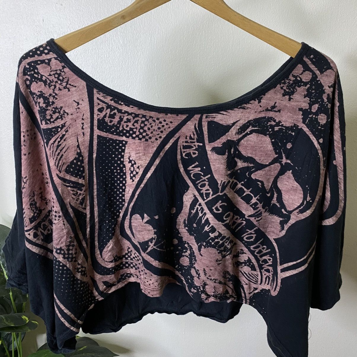 If Six Was Nine Digdeep Skulls Seditionaries Cyber Gothic Punk Cropped Tee Size XXL / US 16-18 / IT 52-54 - 2 Thumbnail
