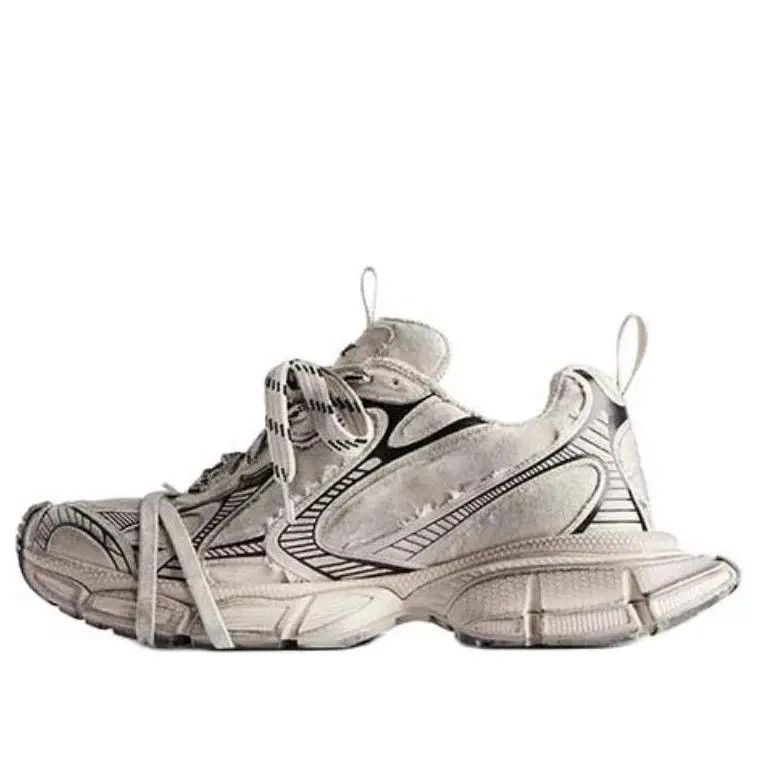 Balenciaga o1tr1nto0525 3XL Sneakers in Beige/Black Size US 7 / EU 40 - 4 Thumbnail