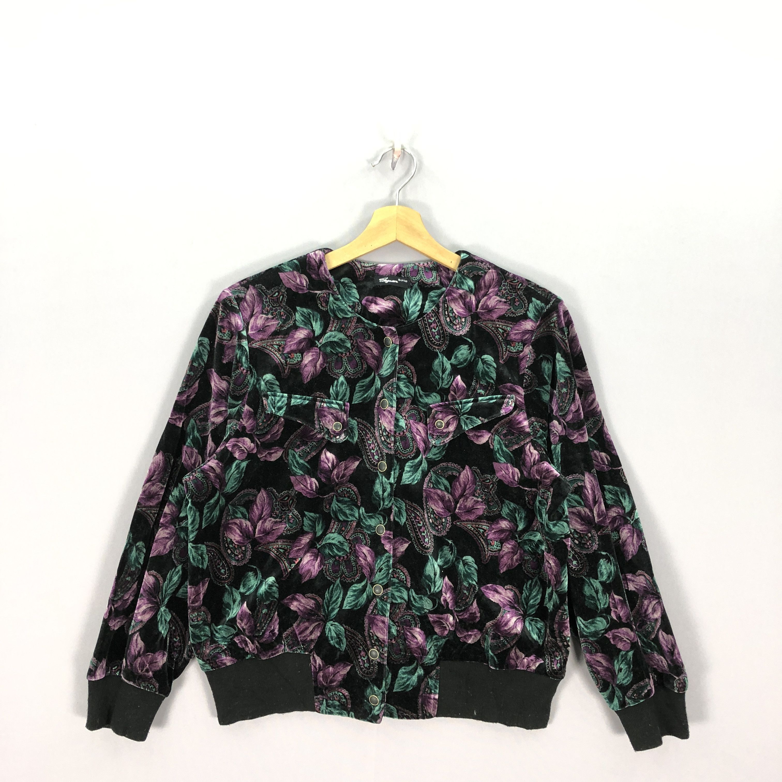 Japanese Brand × Vintage Vintage Elegance Japanese Floral Cardigan Jackets Size M / US 6-8 / IT 42-44 - 1 Thumbnail