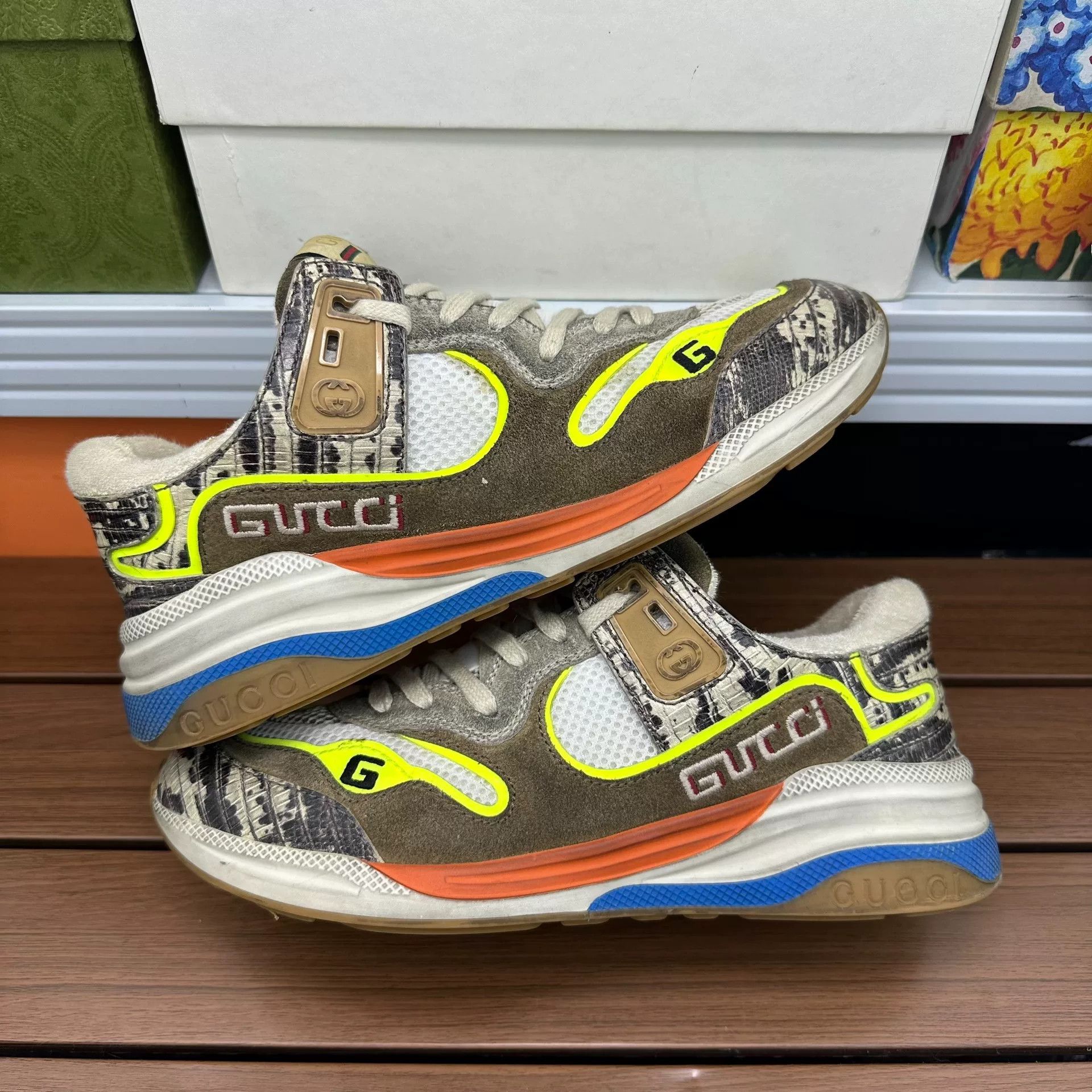 Gucci Gucci Gray Lowtop Sneakers it_37-5 Women Size US 7.5 / IT 37.5 - 1 Thumbnail