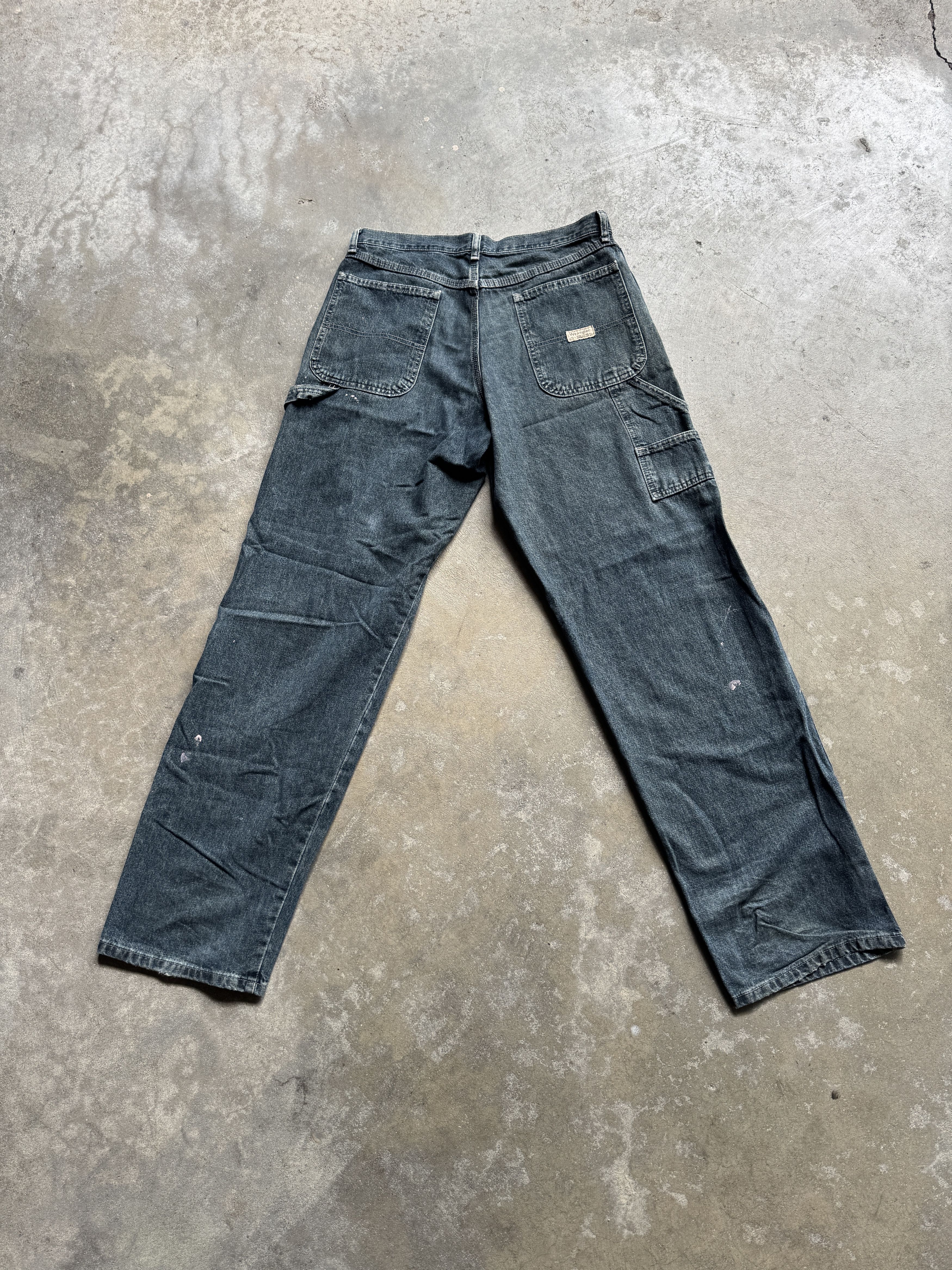 Wrangler Wrangler Denim Carpenter Pants - Distressed Paint Splatter Size US 33 - 2 Thumbnail