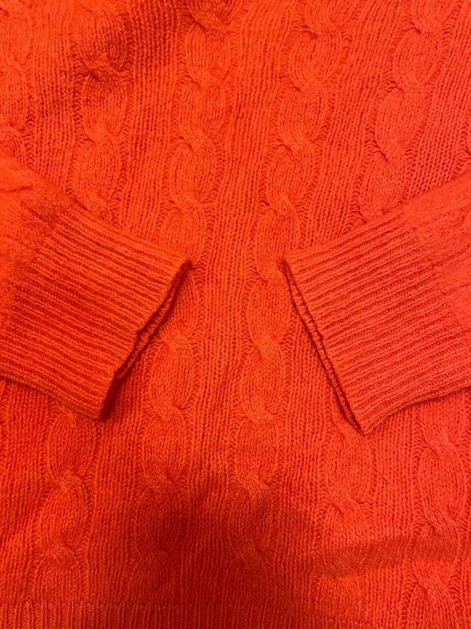 Polo Ralph Lauren Women's Polo Ralph Lauren V-neck Sweater, Merino, Cashmere Size L / US 10 / IT 46 - 6 Thumbnail