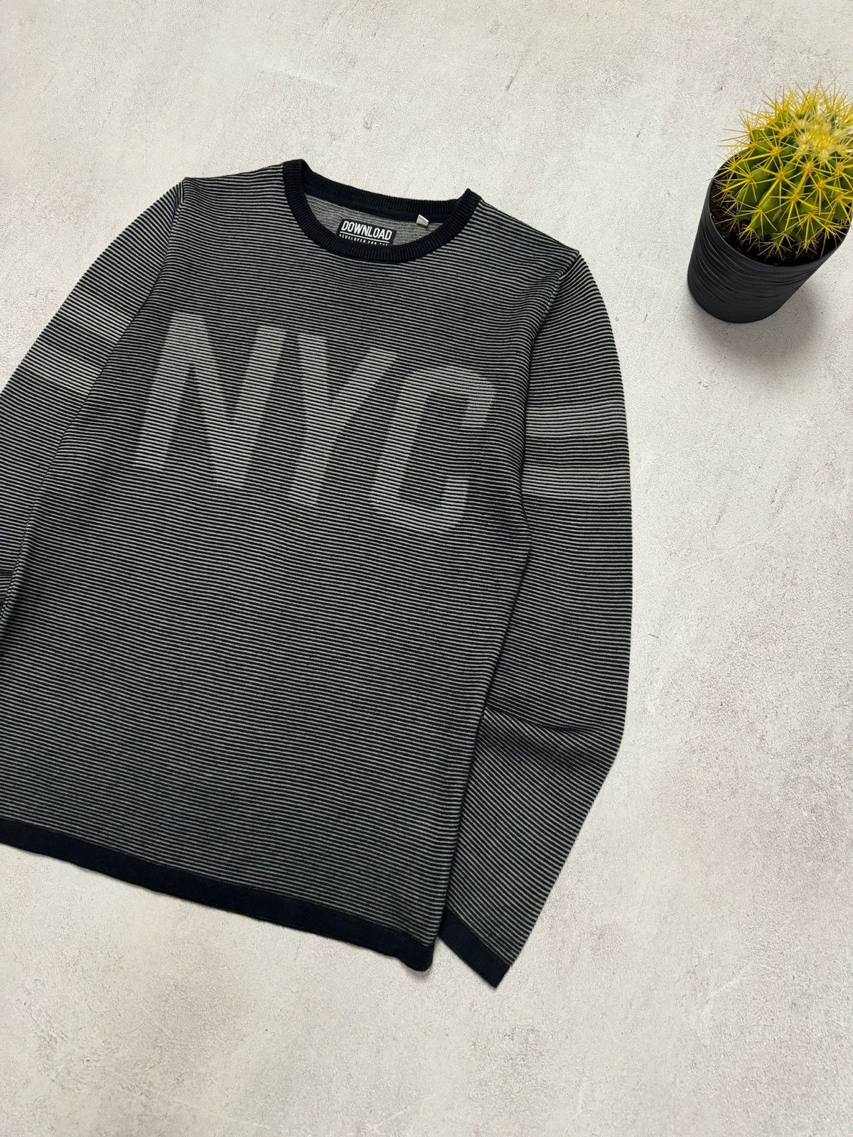 Vintage Vintage NYC New York Sweater Big Logo Avant-Garde Y2K 90s Size US S / EU 44-46 / 1 - 3 Thumbnail