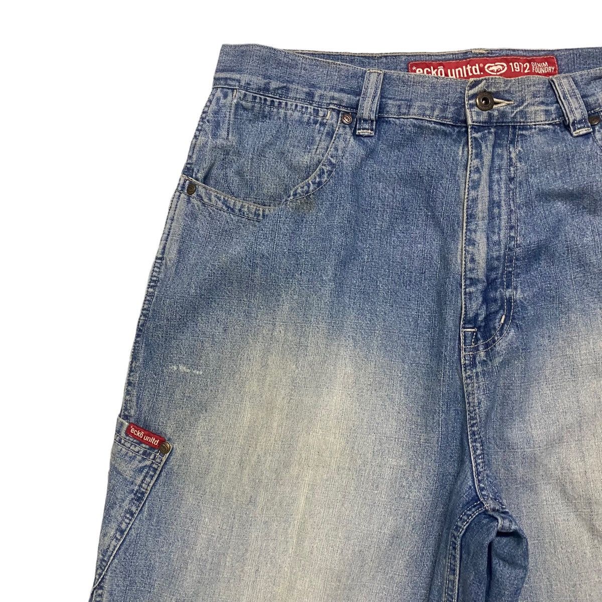 Ecko Unltd. Vintage Ecko Unltd Denim Carpenter Baggy Pants Size US 34 / EU 50 - 4 Thumbnail